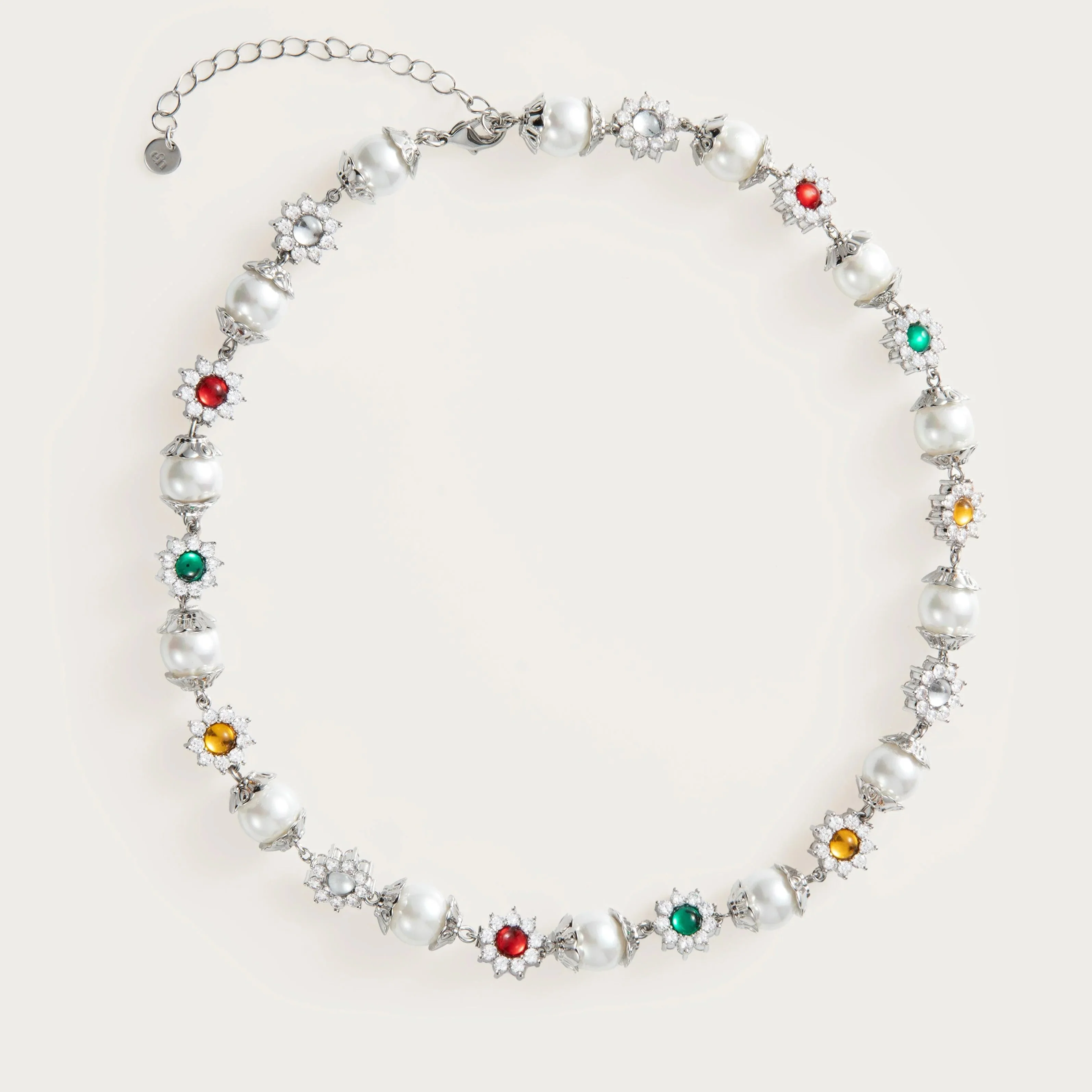 Pearl & Gemstone Necklace - Image 7