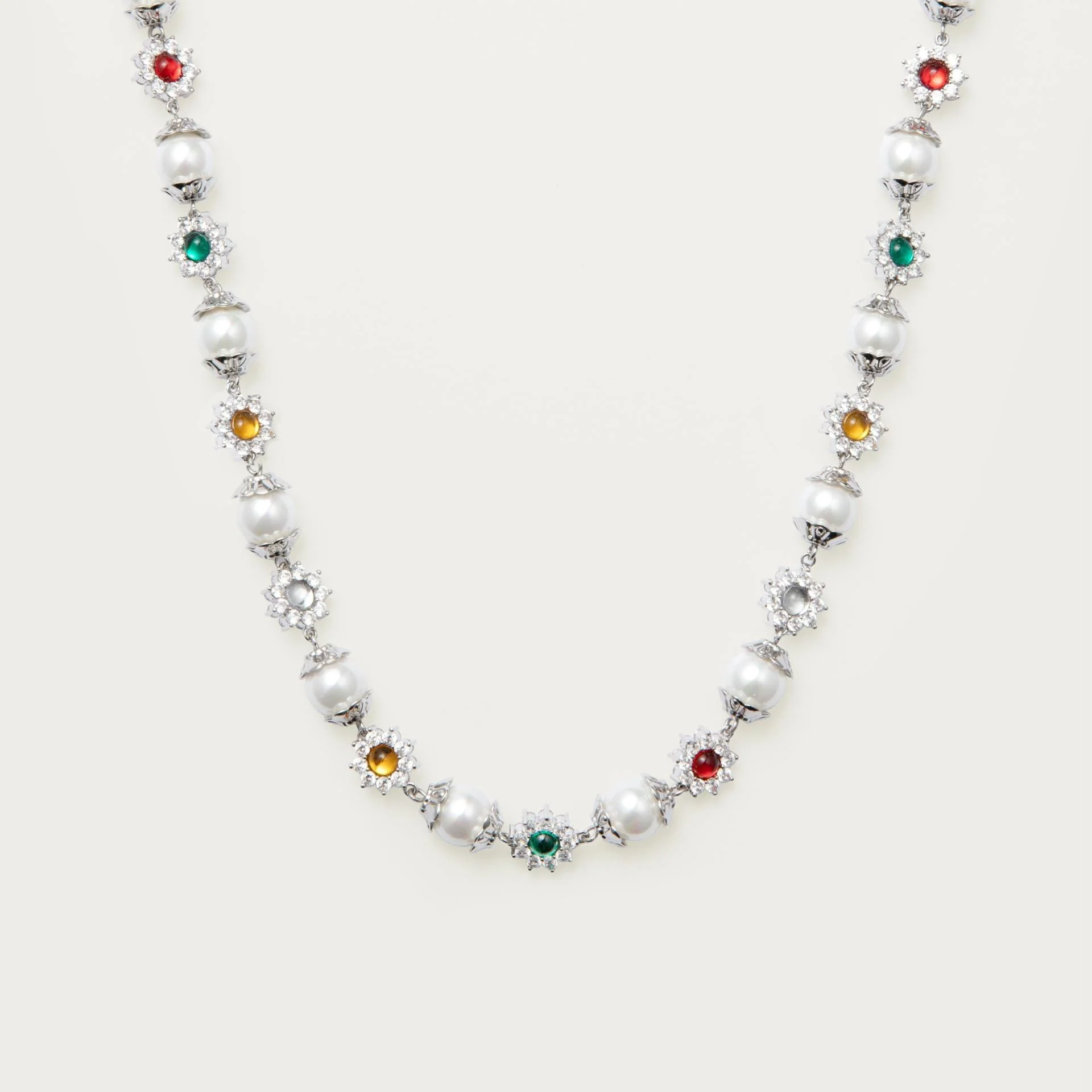 Pearl & Gemstone Necklace - Image 8