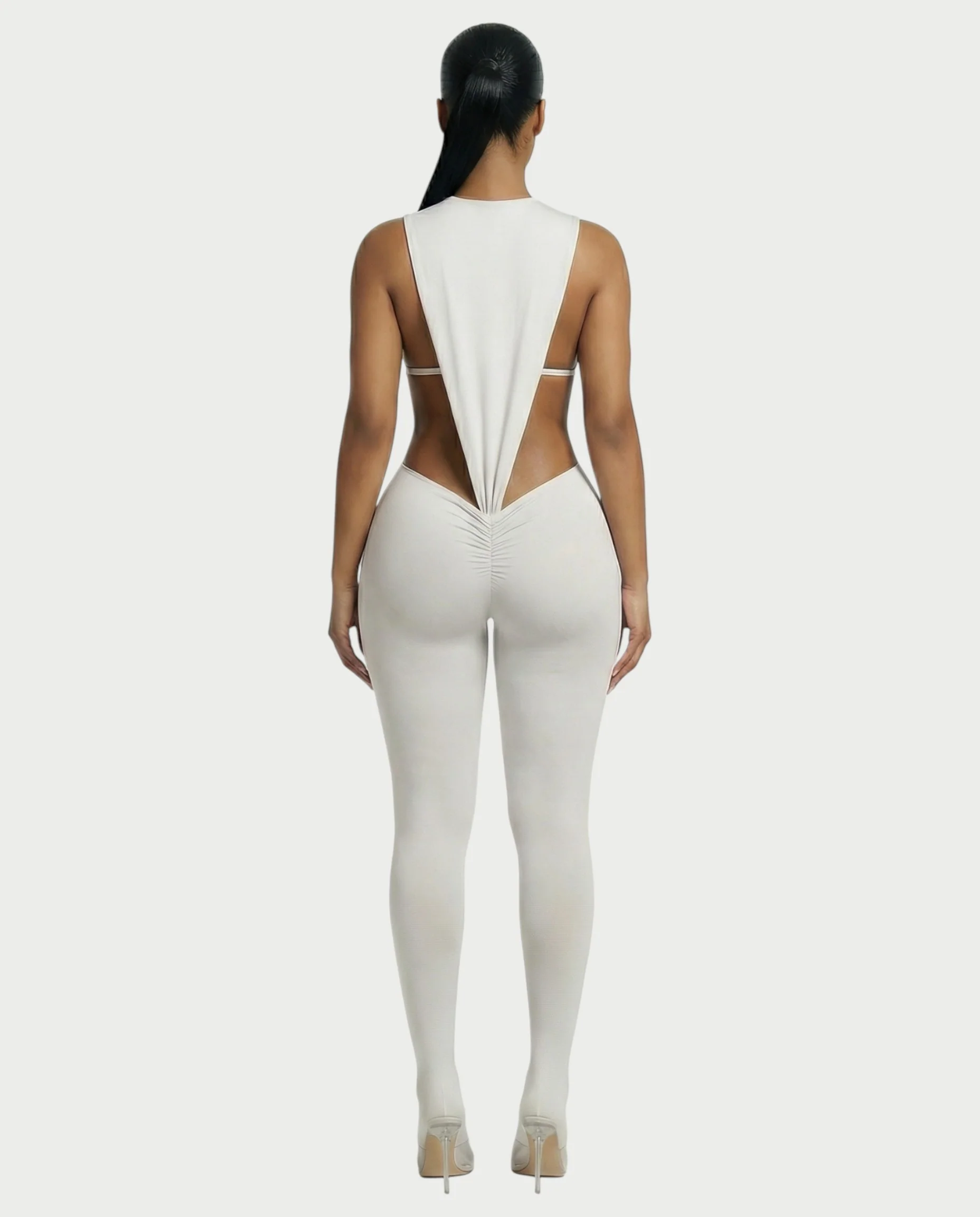 PIOLA Cutout Bodysuit & Ruched Leggings Set - Image 7
