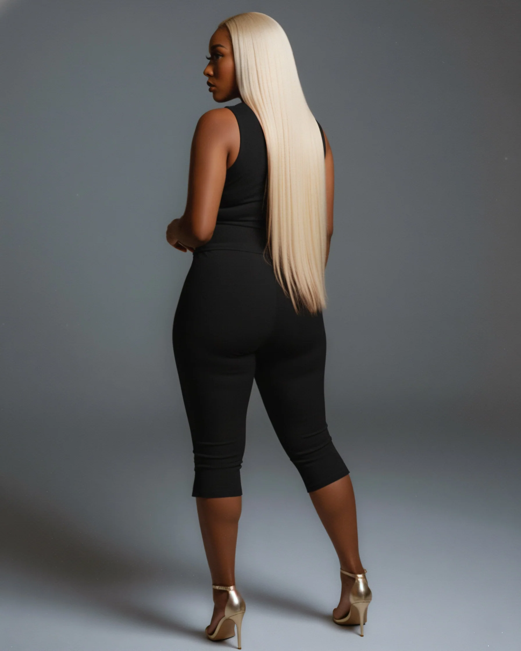 RAFAELA Cutout Keyhole Top & Capri Pant Set - Image 8
