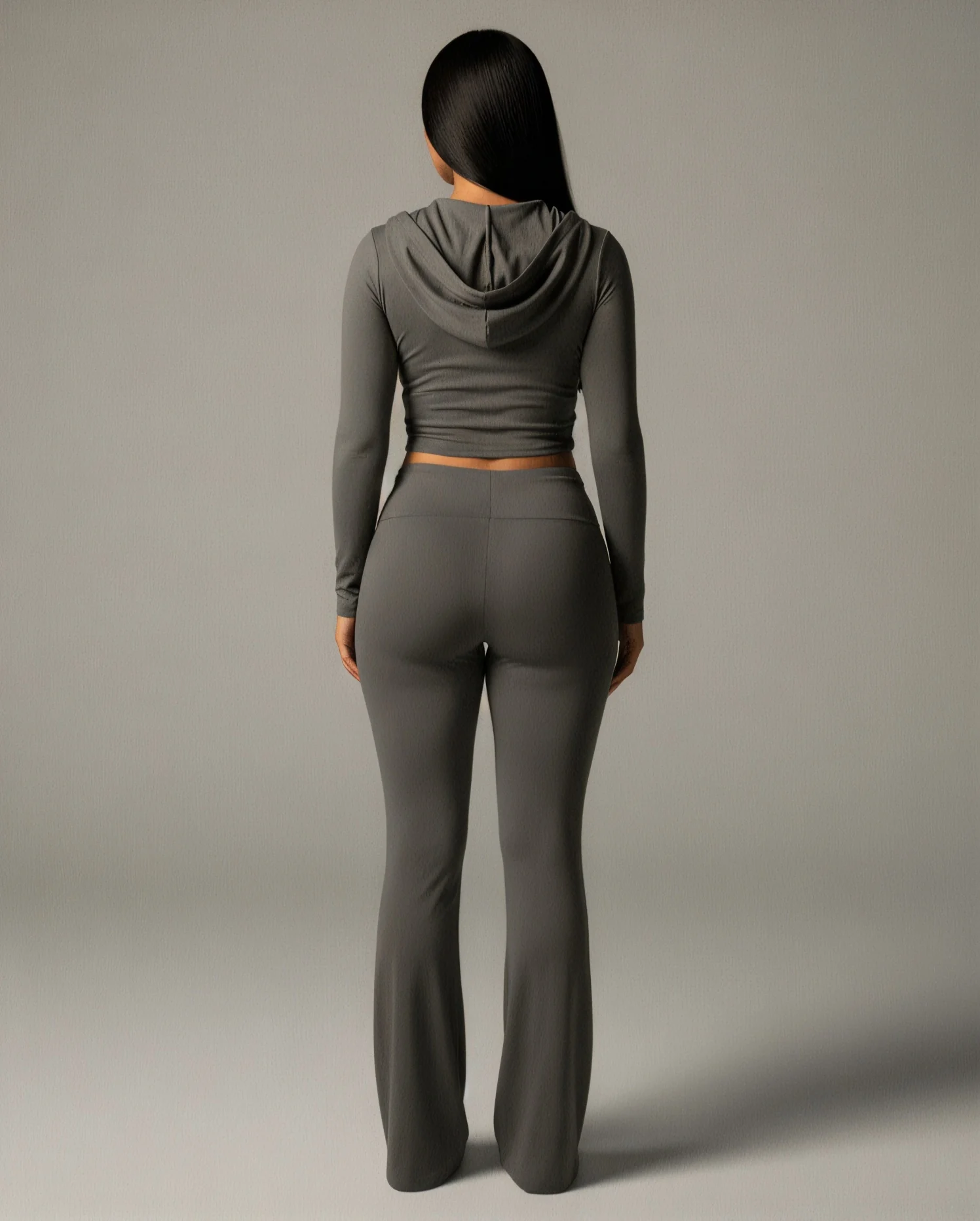 RAINY Zip-Up Hoodie and Flare Pants Set - Image 20