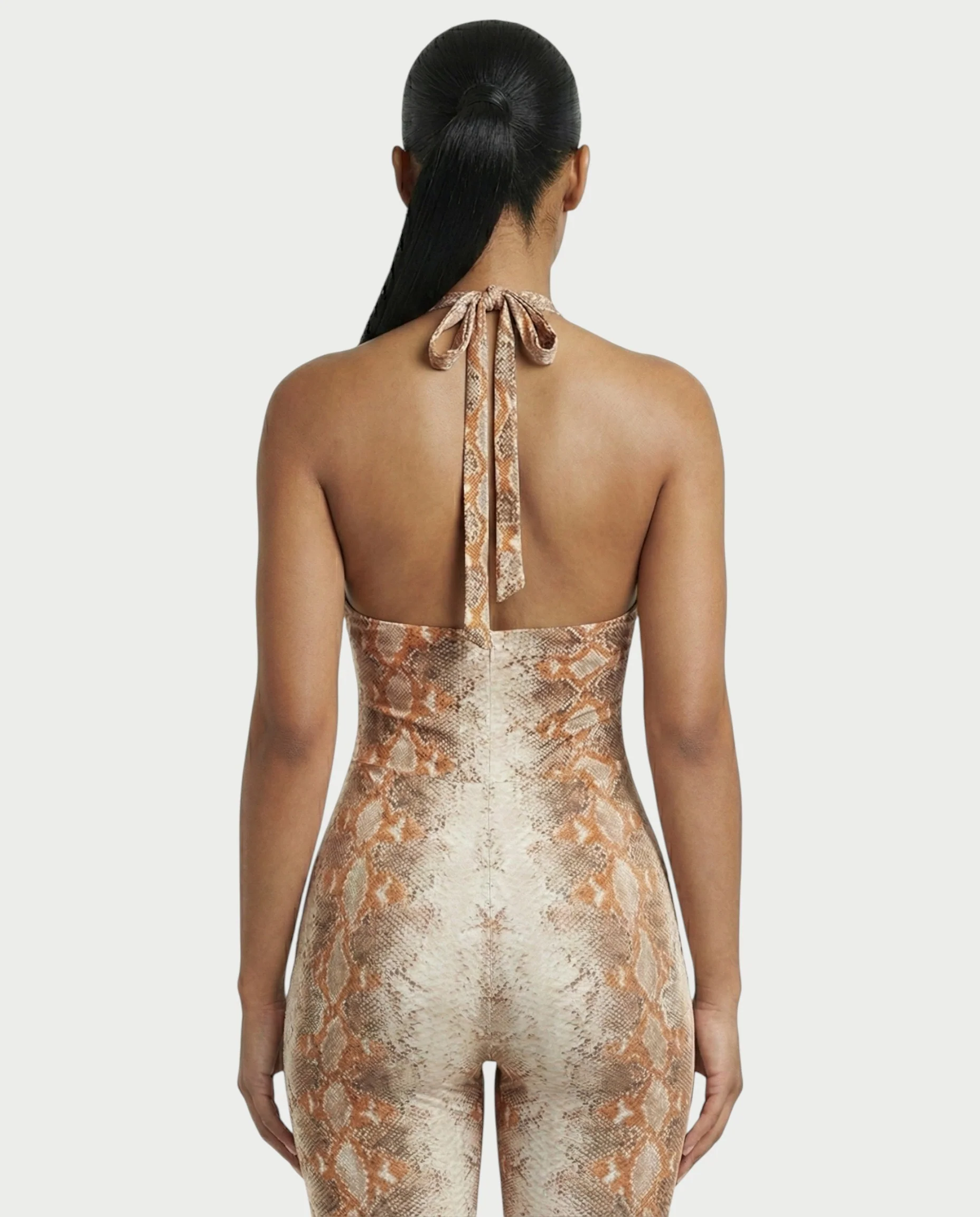 RHEA Snakeskin Pattern Jumpsuit - Image 5