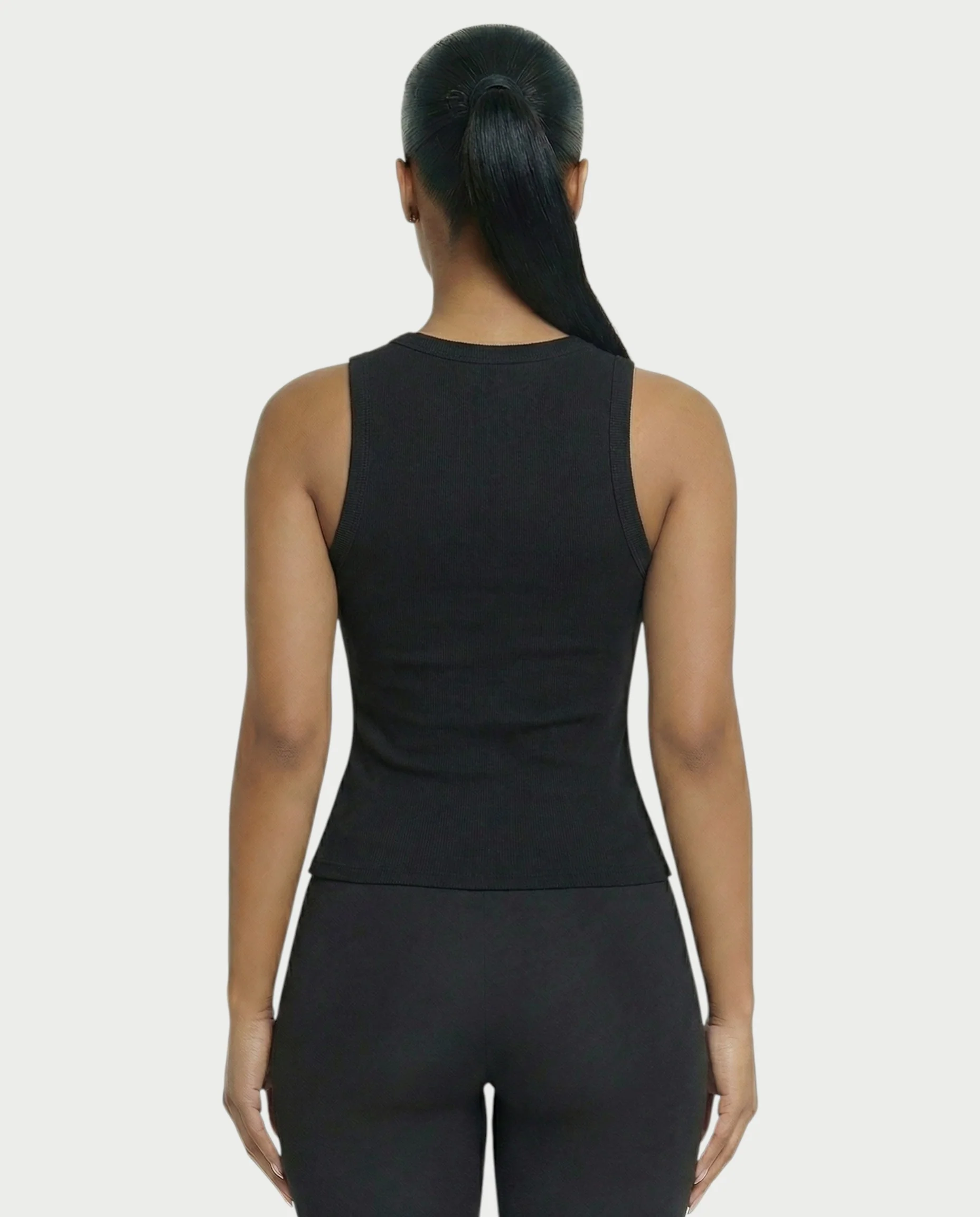 Ribbed Button-Down Tank Top - Image 10