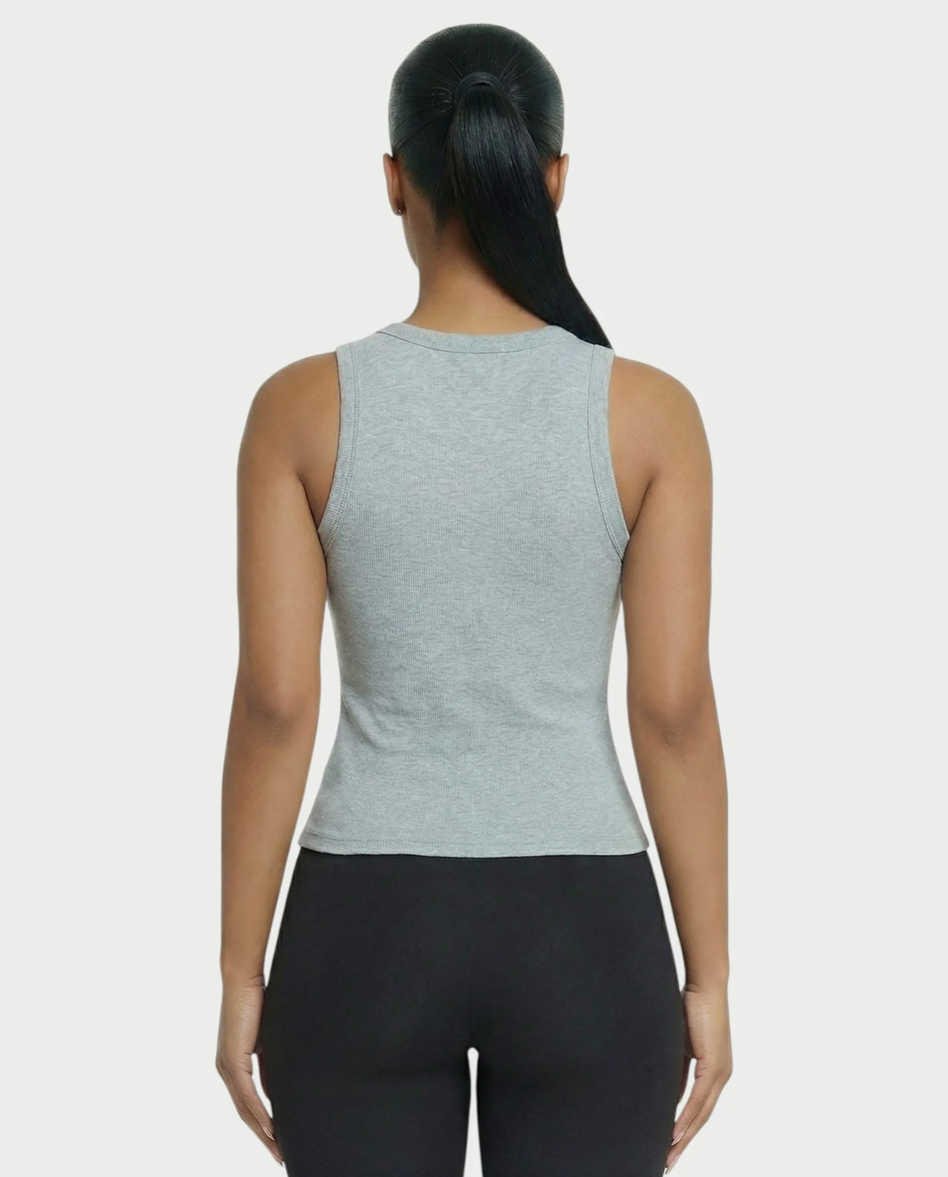 Ribbed Button-Down Tank Top - Image 6
