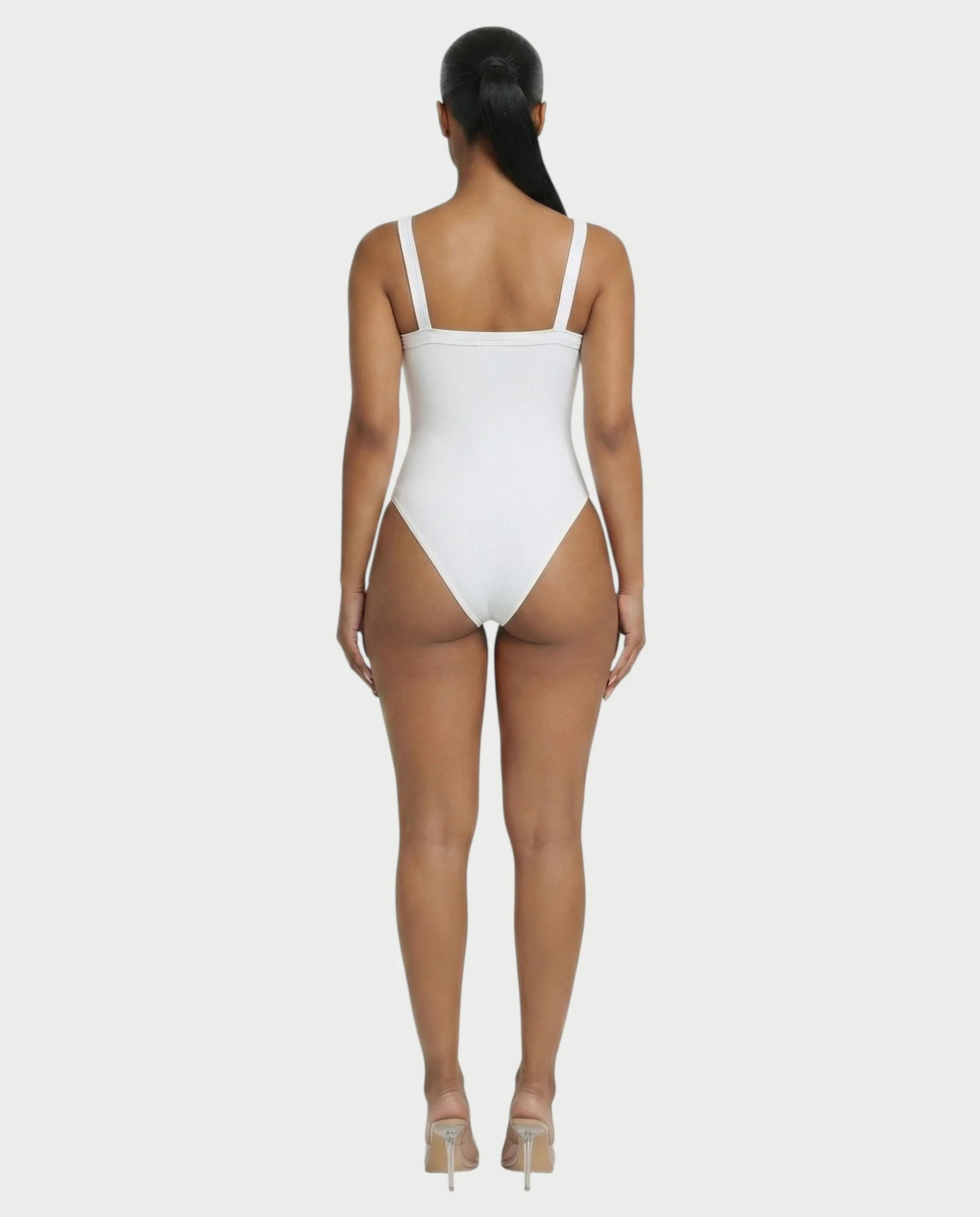 Ribbed High-Cut Tank Bodysuit - Image 15