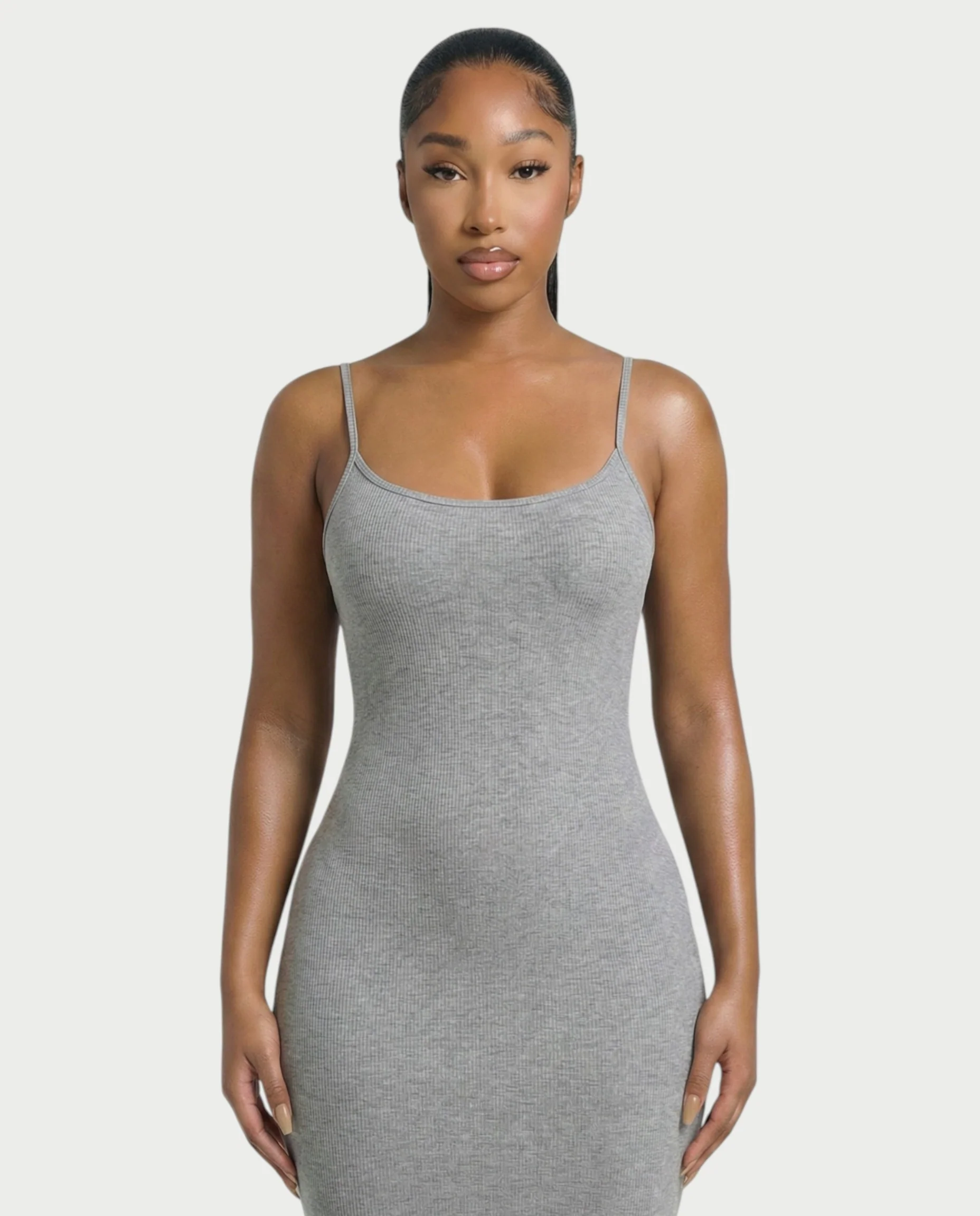 Ribbed Spaghetti Strap Maxi Dress - Image 24