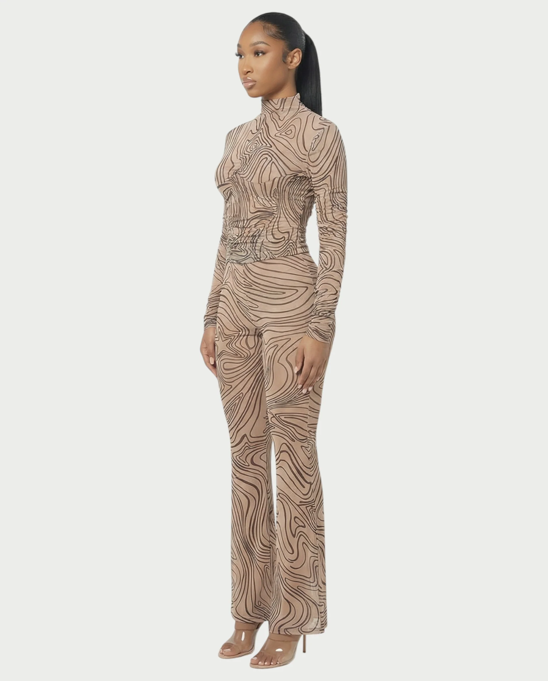 RILA Mesh Top & Flared Pants Set - Image 3