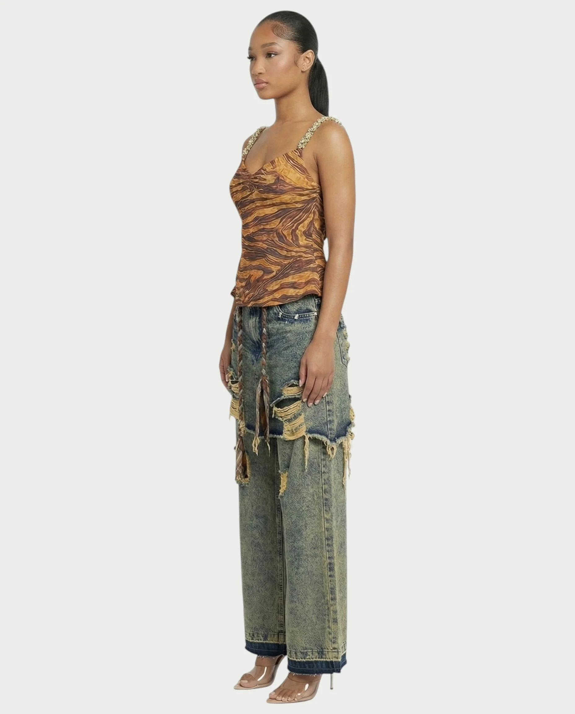 RITZA Amber Zebra Print Camisole Top - Image 3