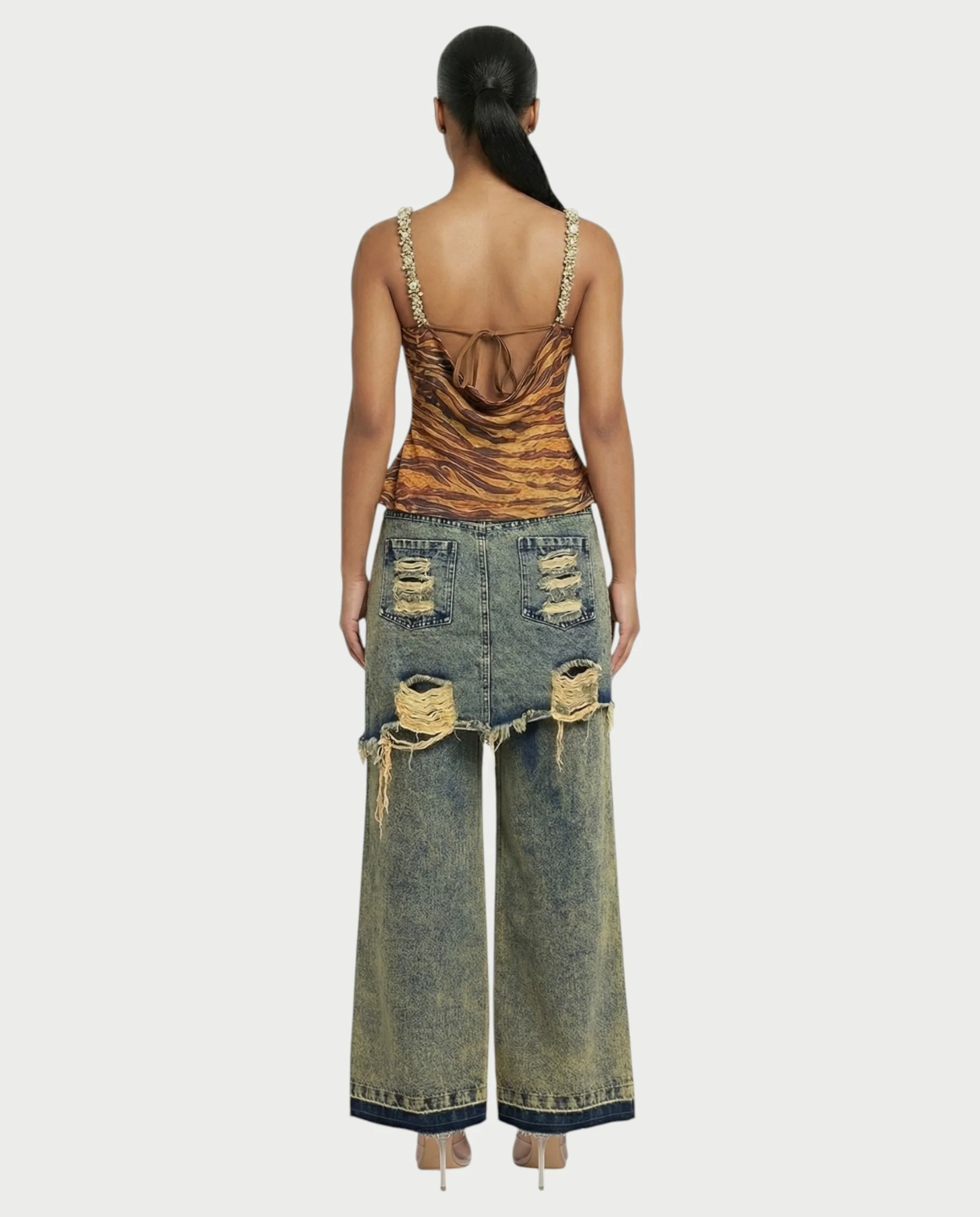 RITZA Amber Zebra Print Camisole Top - Image 5