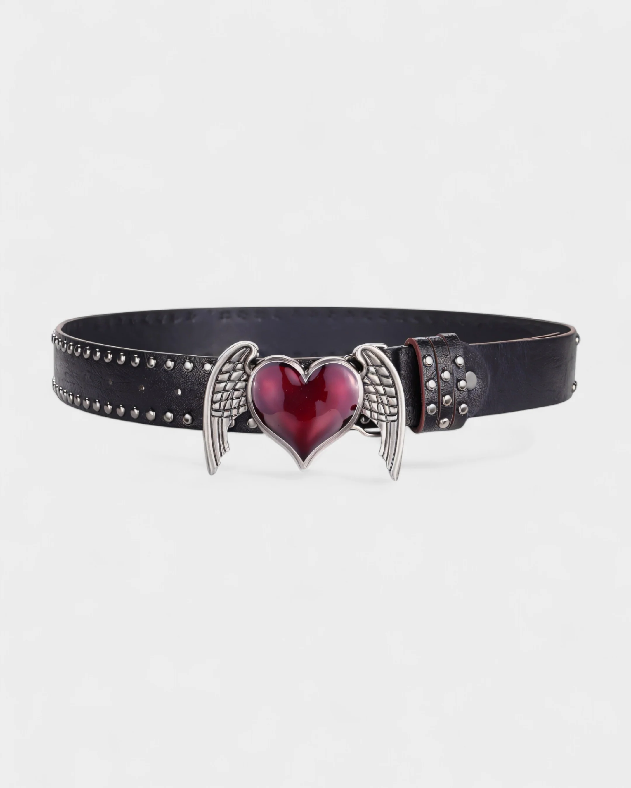 RUA Heart Wing Buckle Studded Belt - Image 2