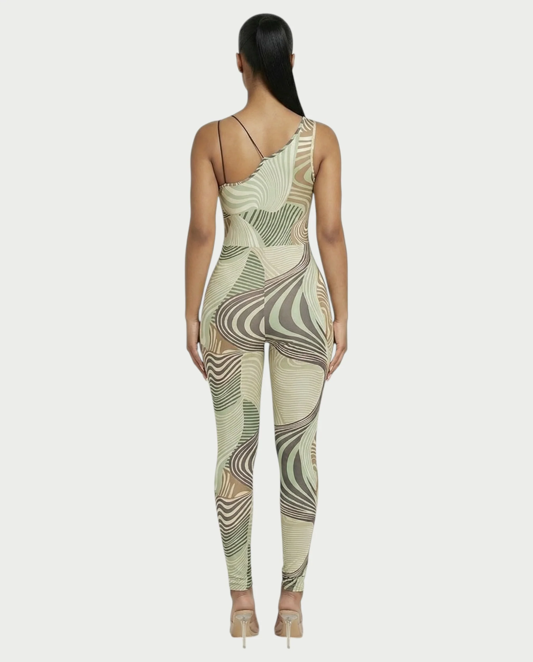 RUNEA Abstract Swirl Print Jumpsuit - Image 2
