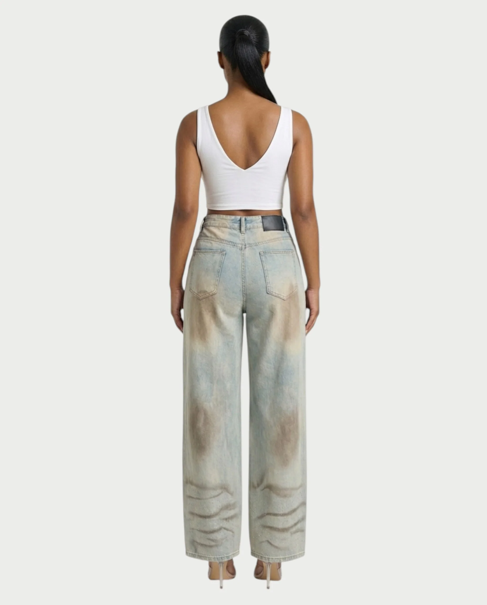 SALIE Deep V-Neck Sleeveless Crop Top - Image 15