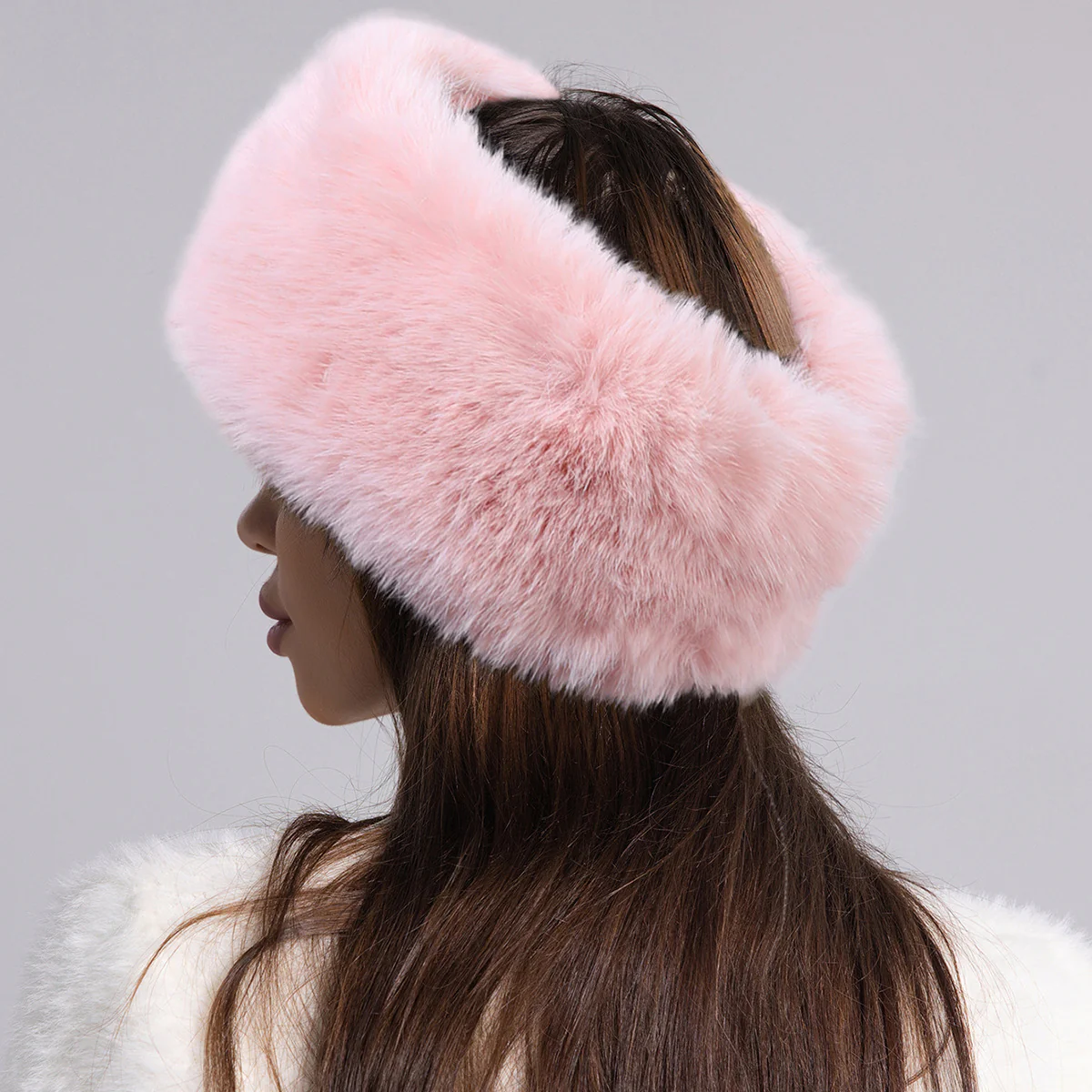 SASHA Faux Fur Headband - Image 10