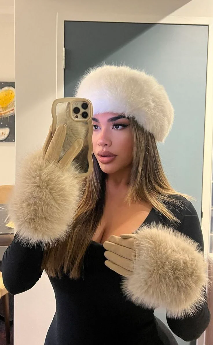 SASHA Faux Fur Headband - Image 4