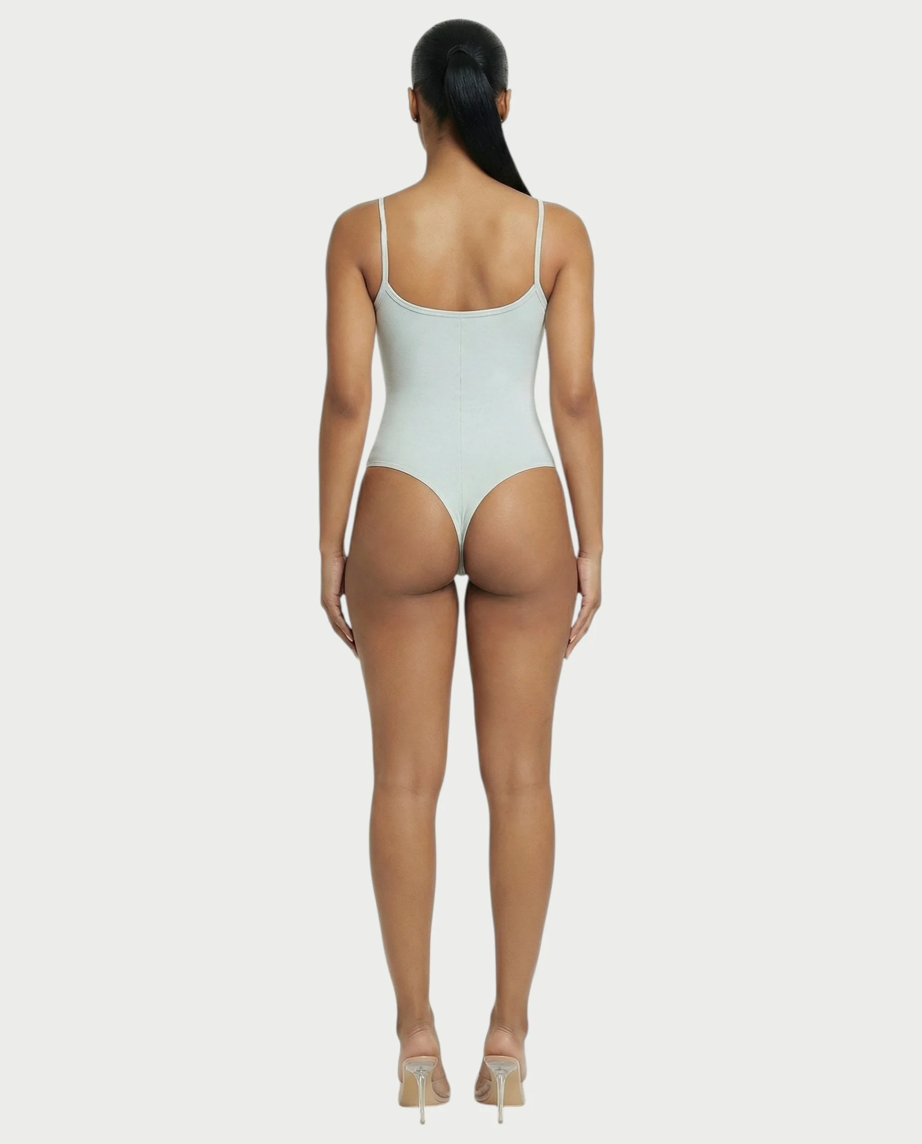 Scoop Neck Thong Bodysuit - Image 10