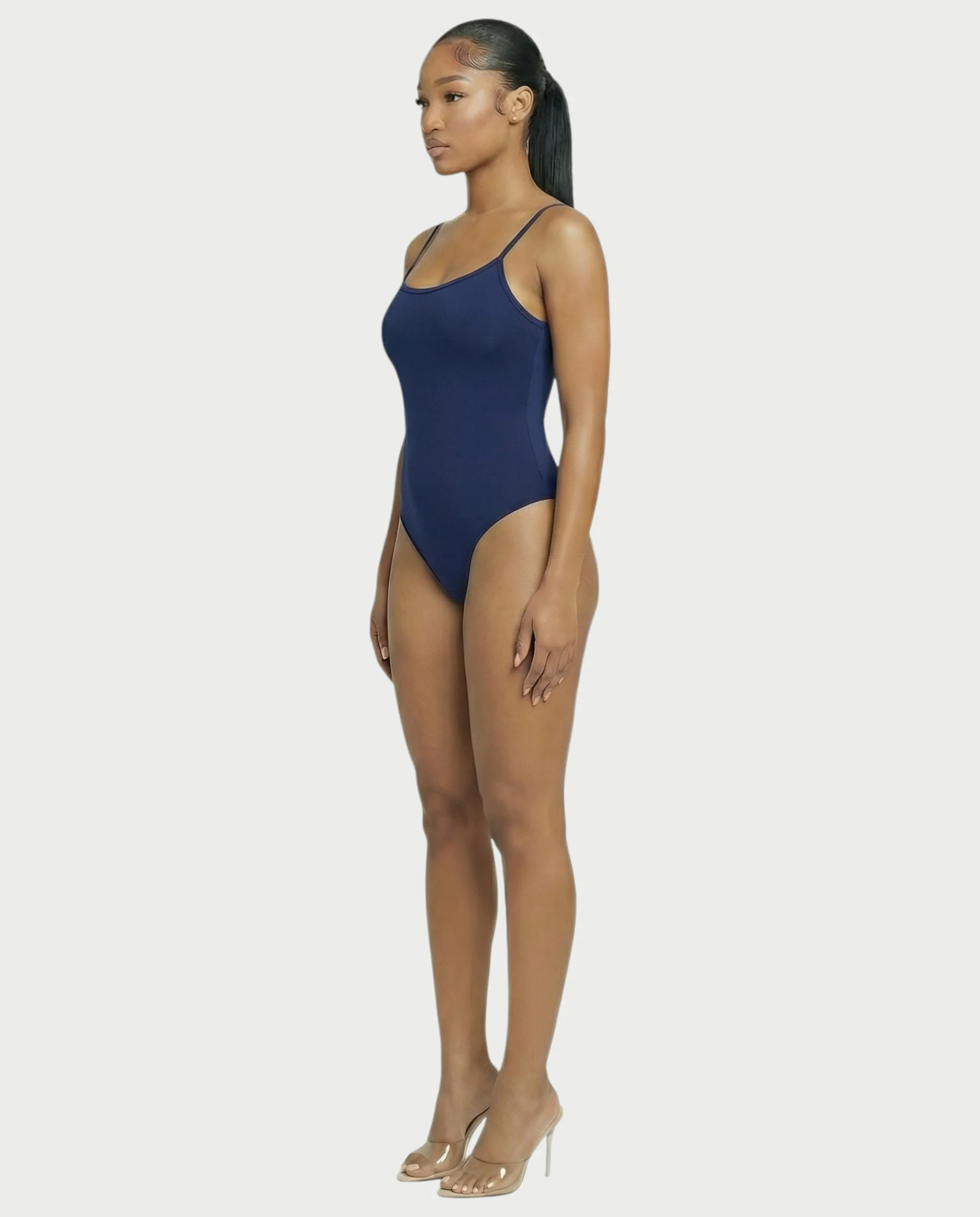 Scoop Neck Thong Bodysuit - Image 13