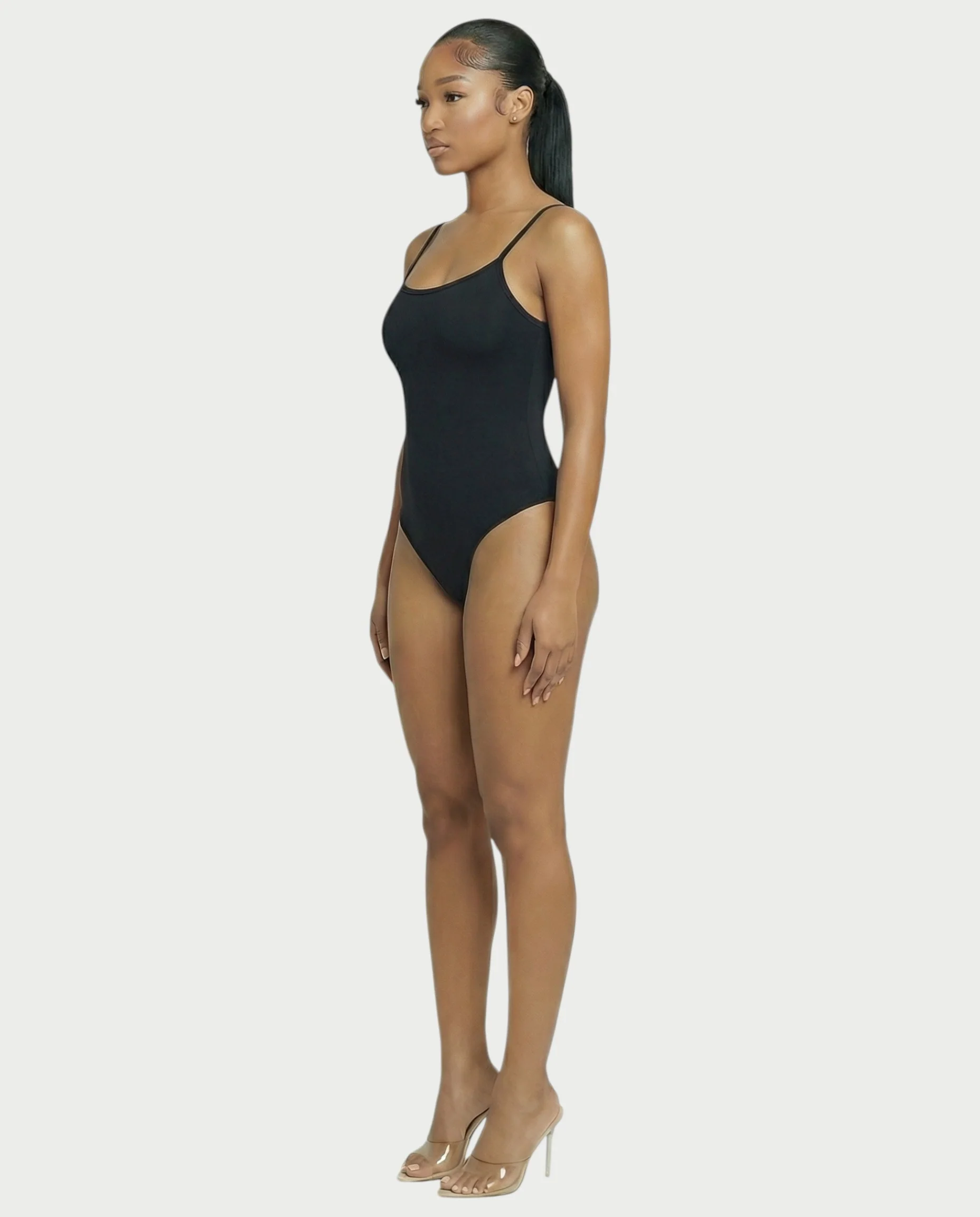 Scoop Neck Thong Bodysuit - Image 18