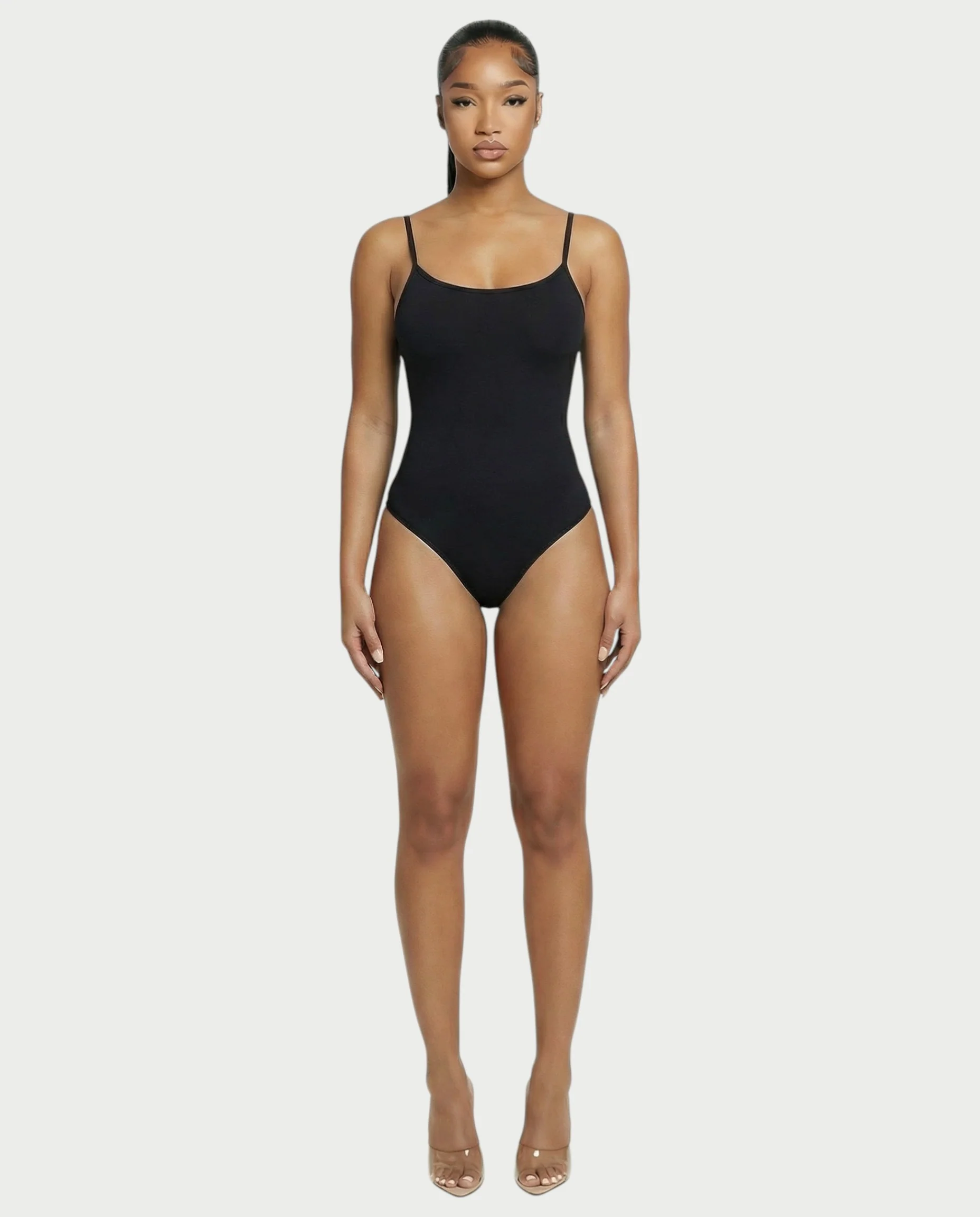 Scoop Neck Thong Bodysuit - Image 19