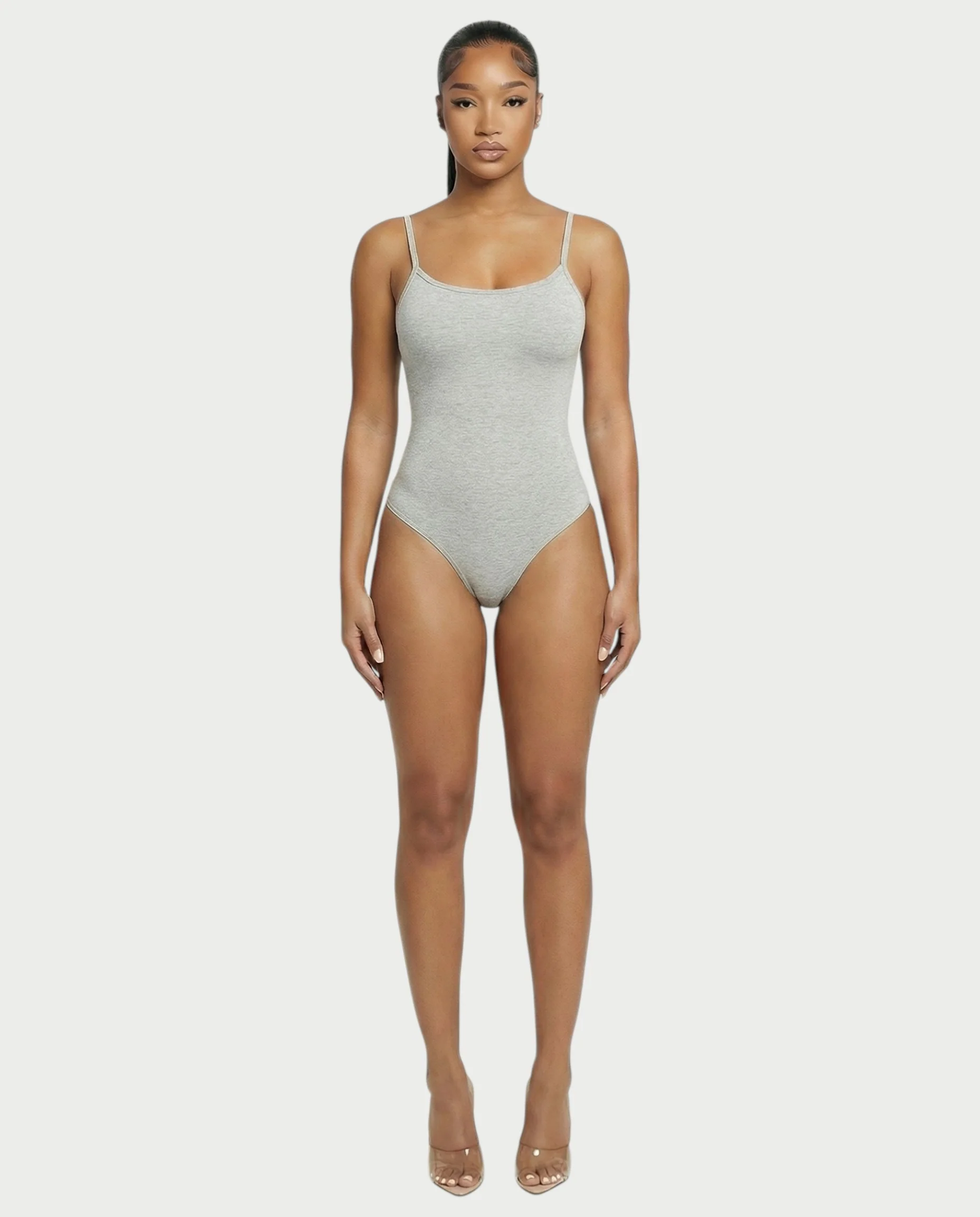 Scoop Neck Thong Bodysuit - Image 4