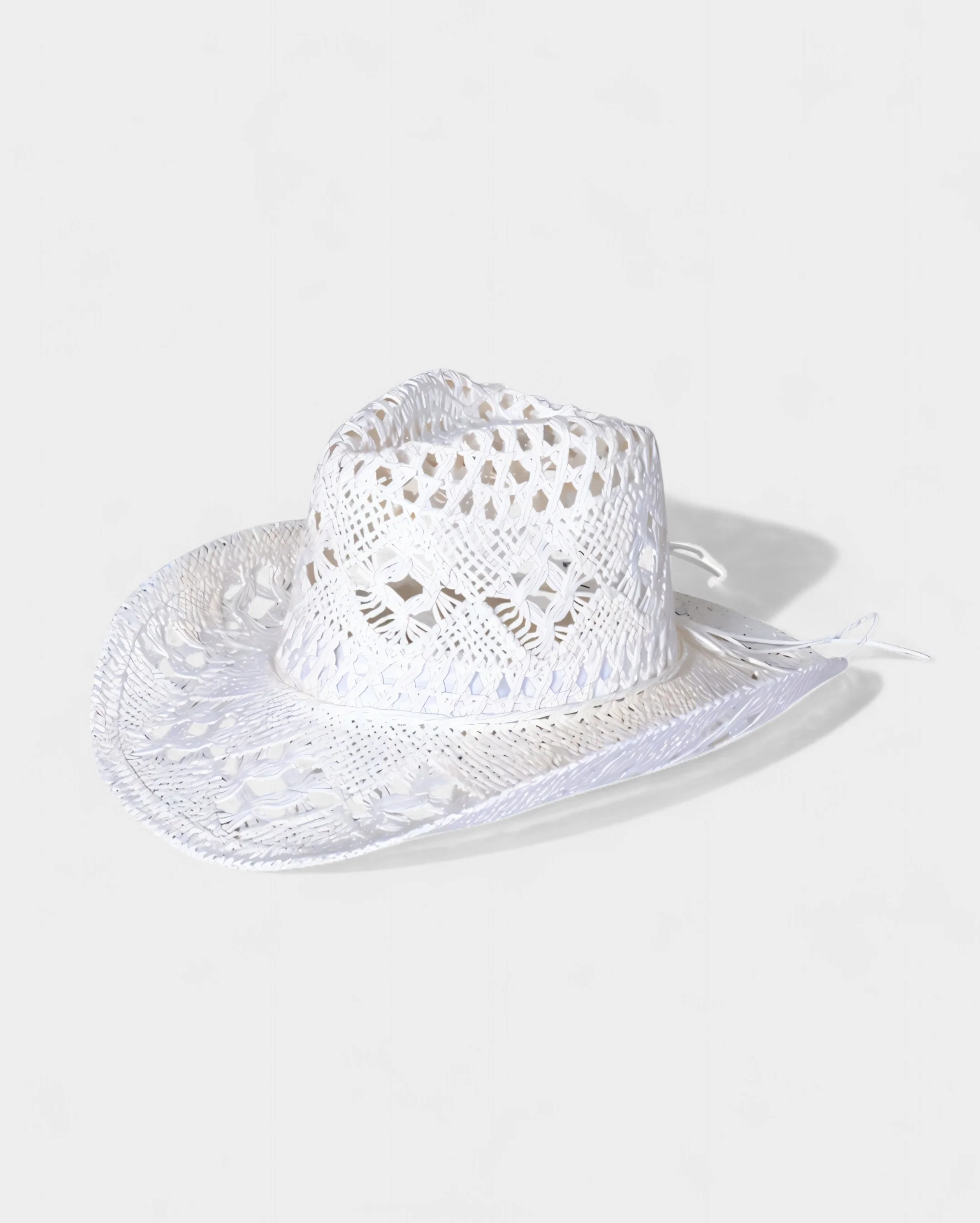 SHIELA Woven Raffia Cowboy Hat - Image 3