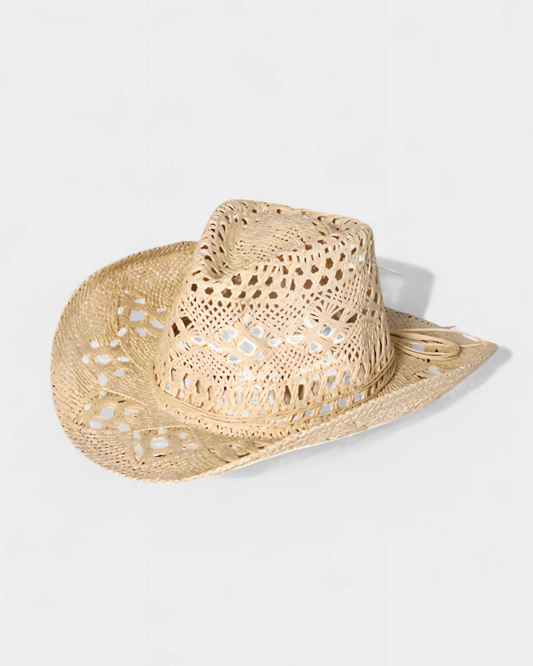 SHIELA Woven Raffia Cowboy Hat - Image 4