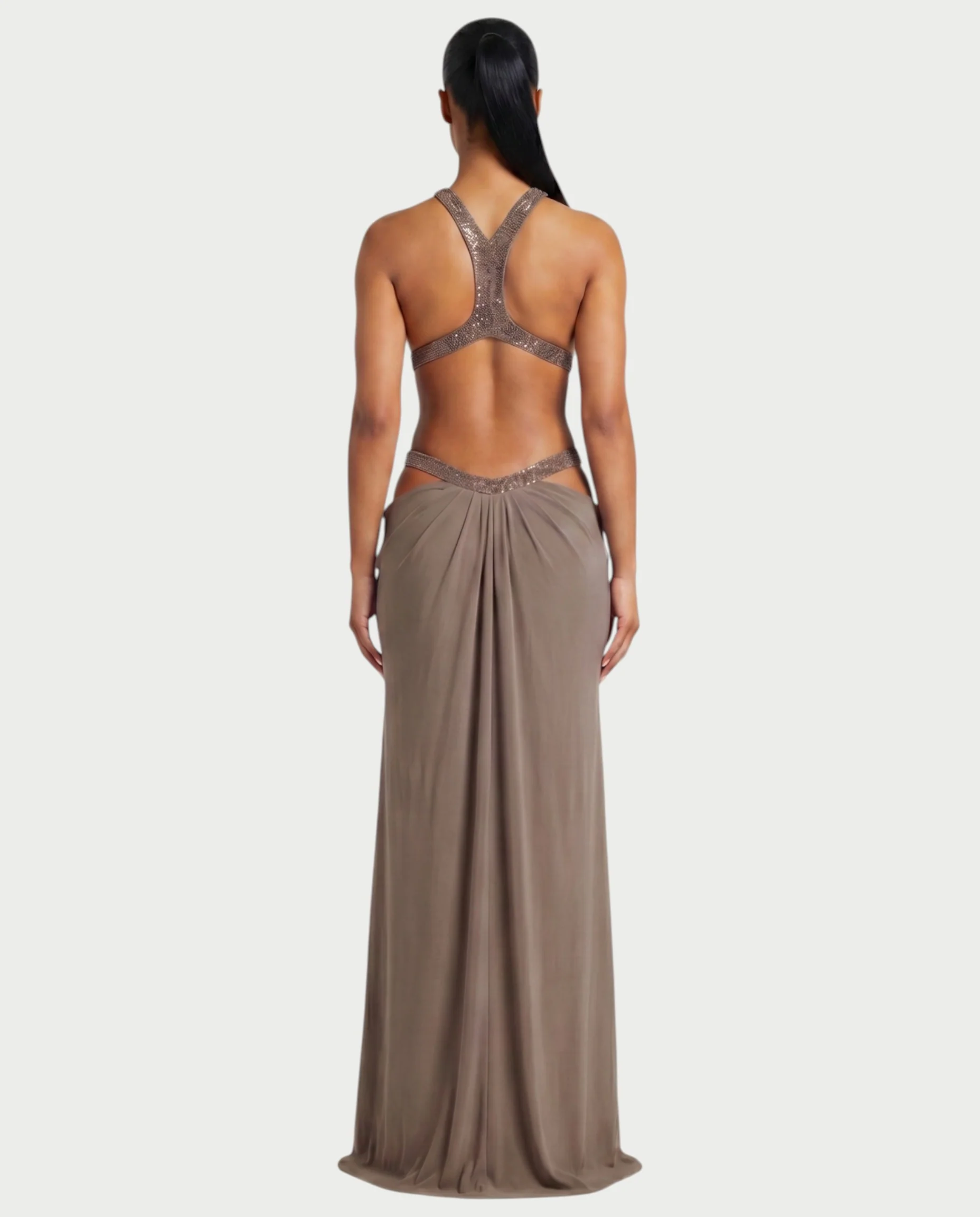 SOLEYA Cutout Halter Maxi Dress - Image 12