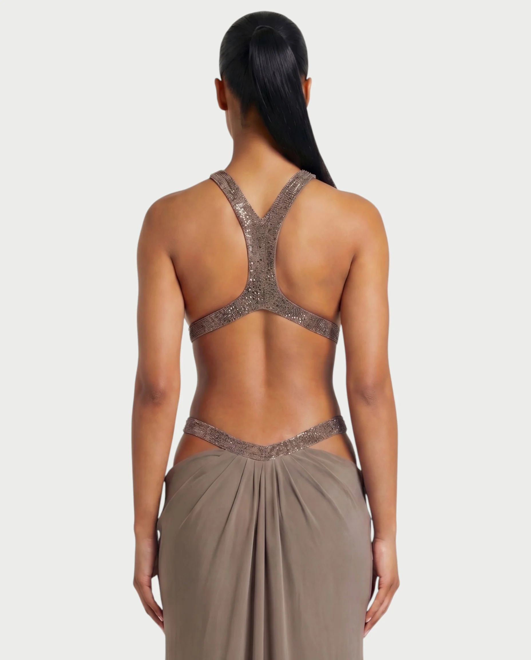 SOLEYA Cutout Halter Maxi Dress - Image 15