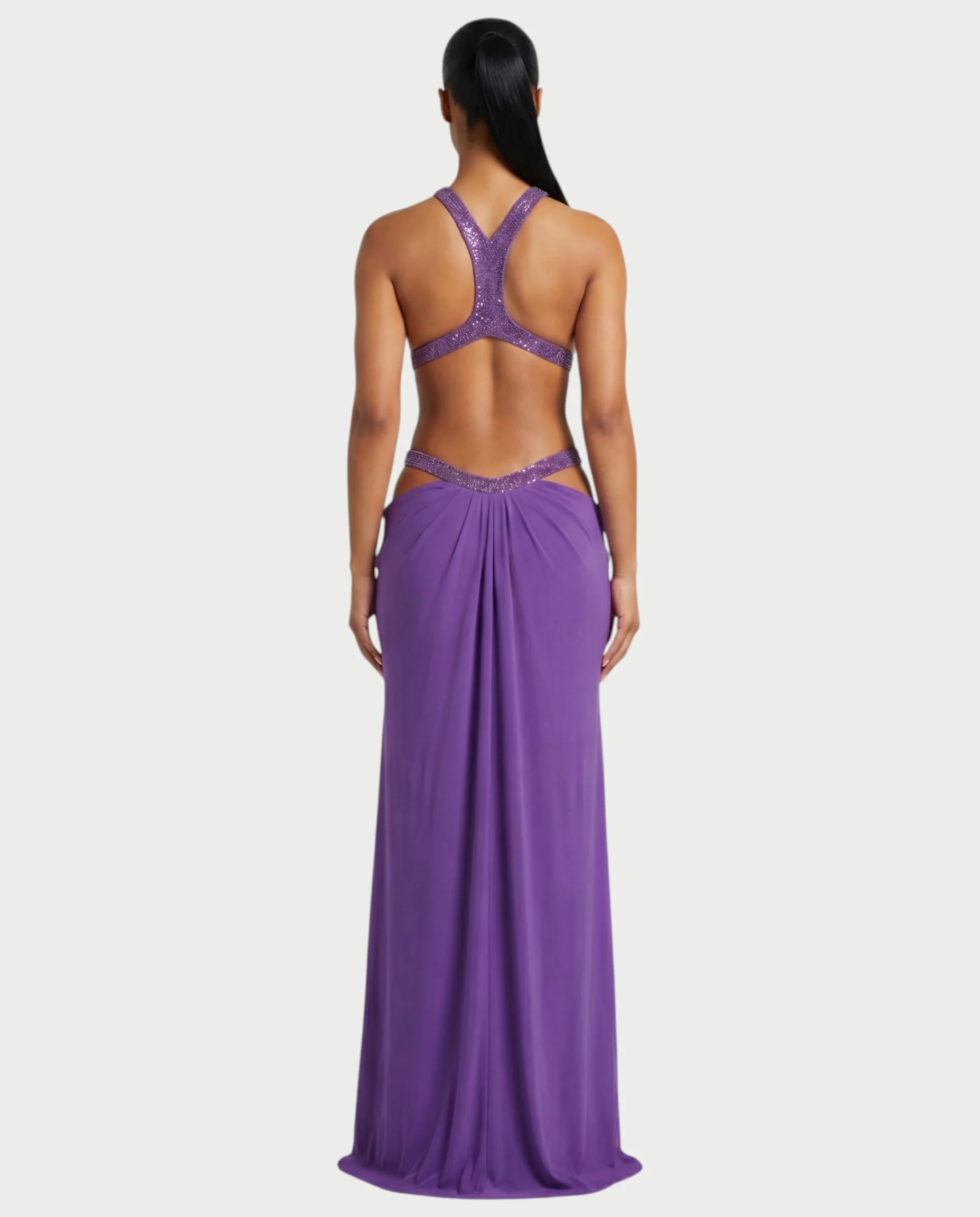 SOLEYA Cutout Halter Maxi Dress - Image 2
