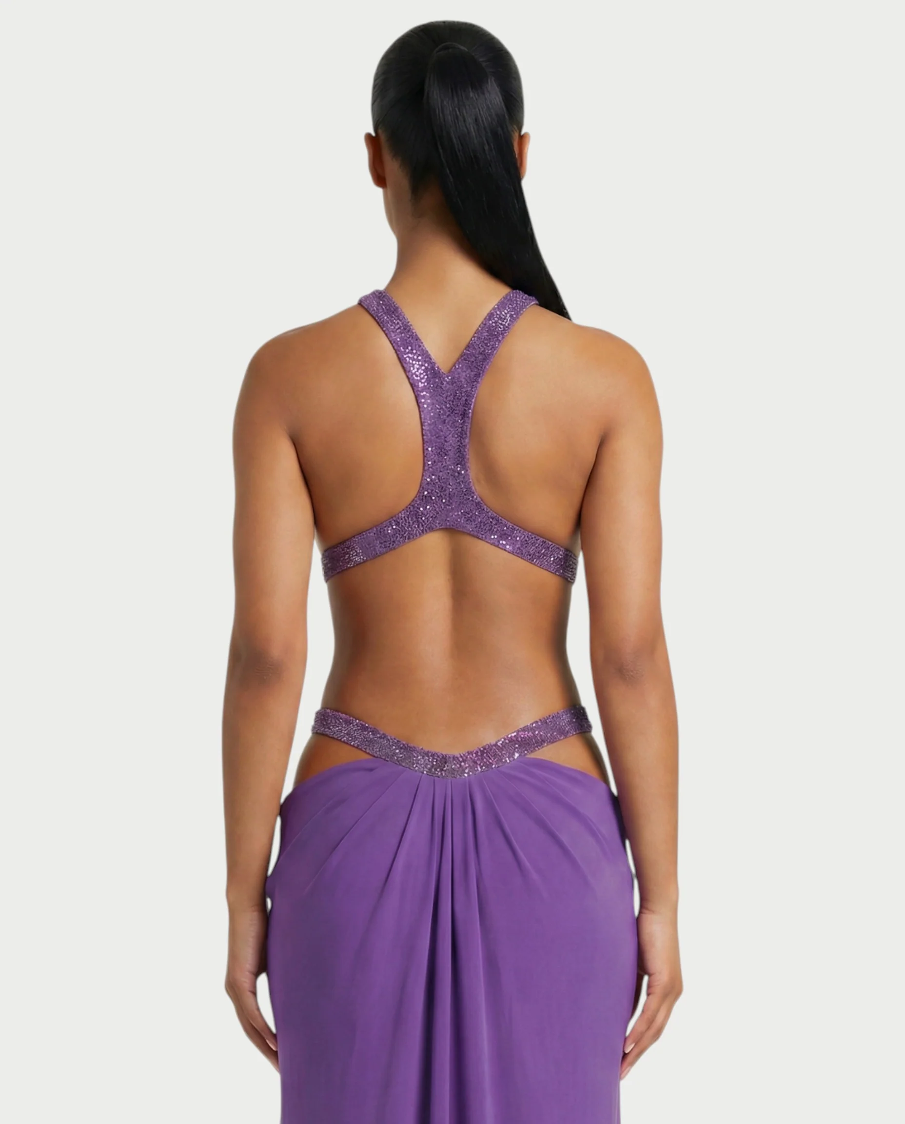 SOLEYA Cutout Halter Maxi Dress - Image 5