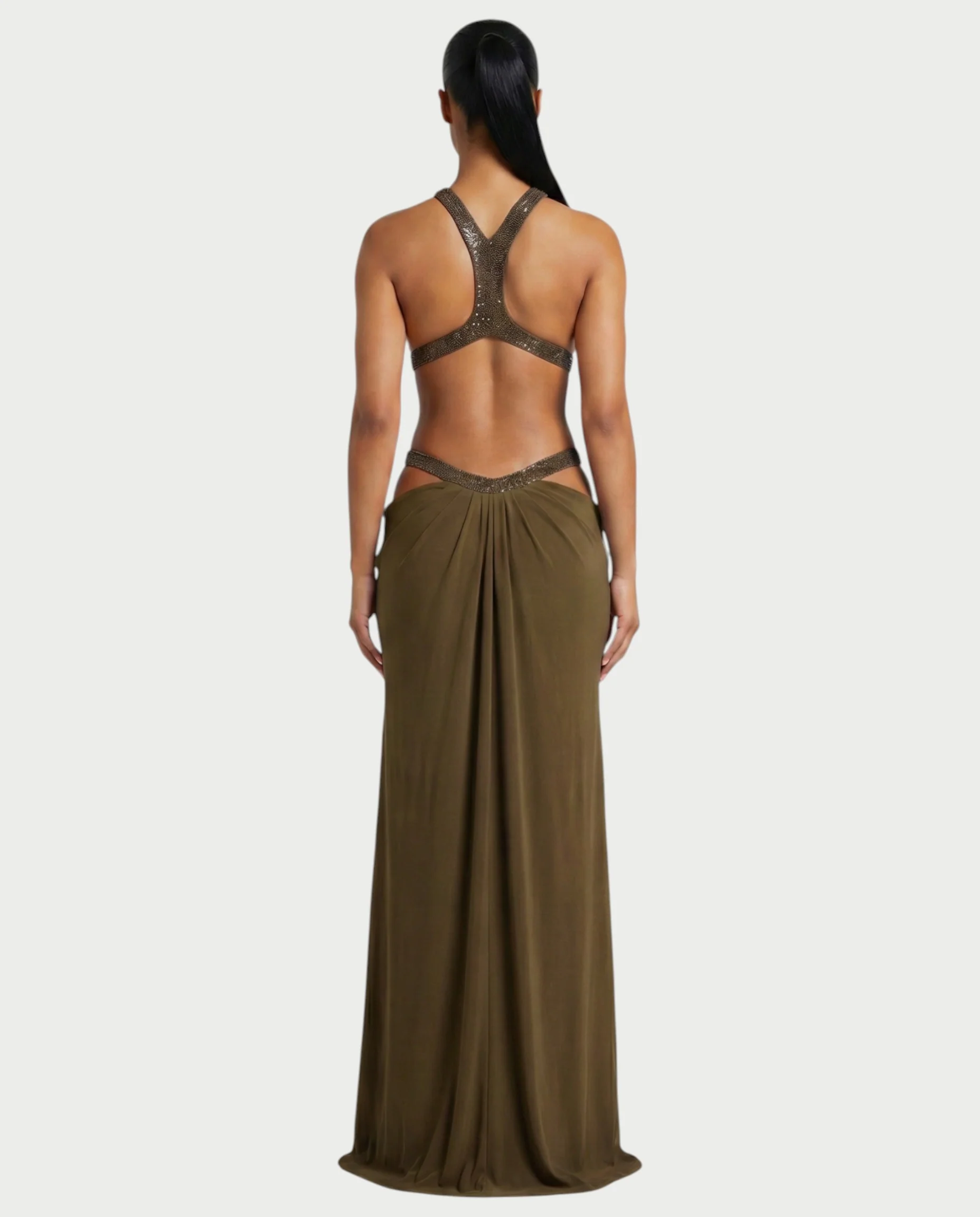 SOLEYA Cutout Halter Maxi Dress - Image 7