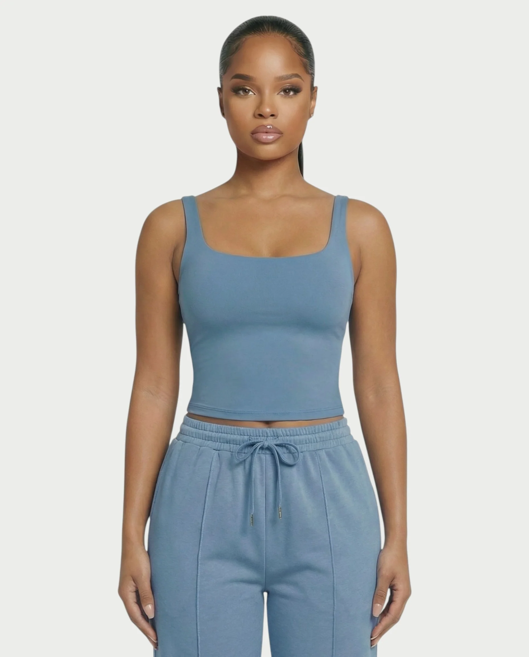 Square Neck Seamless Tank Top - Image 13