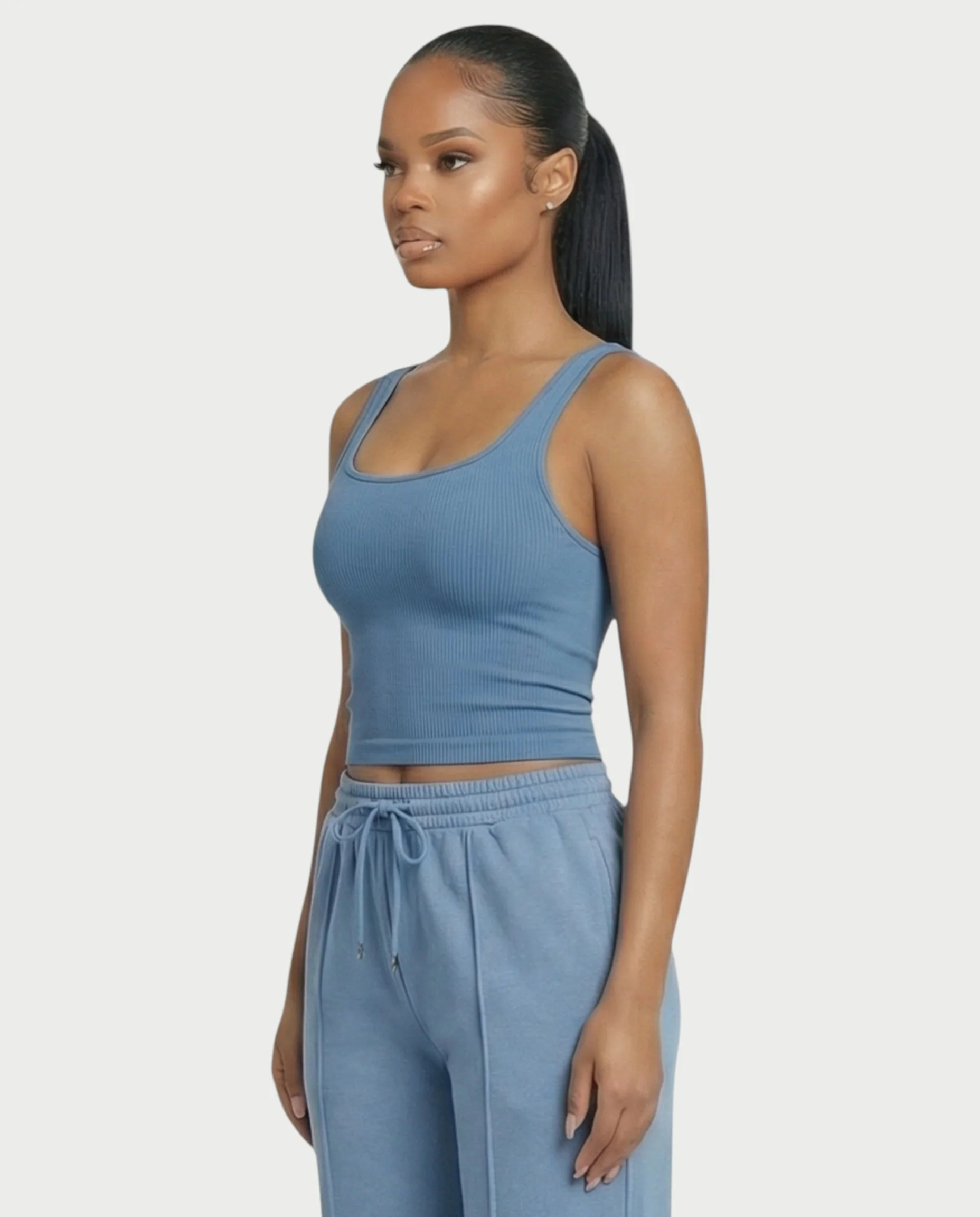 Square Neck Seamless Tank Top - Image 15