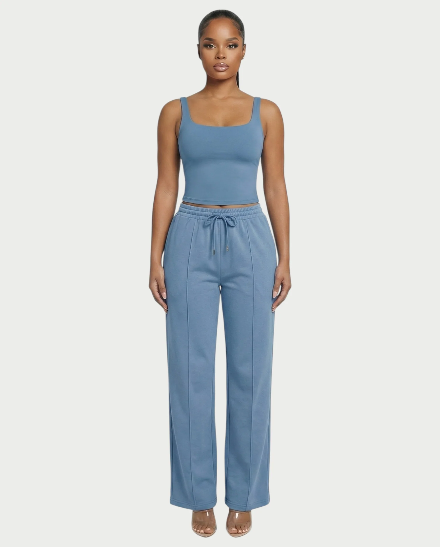 Square Neck Seamless Tank Top - Image 16