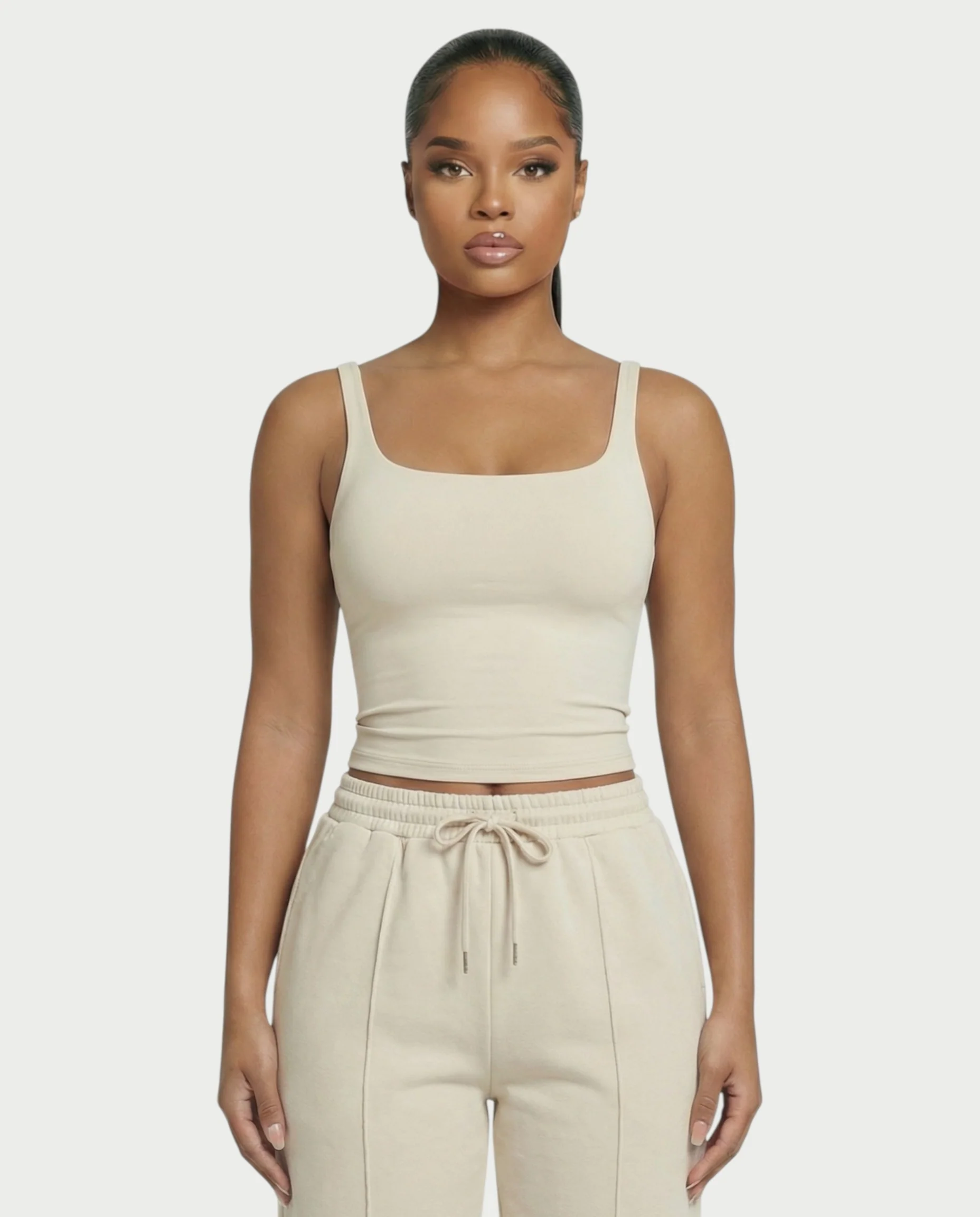 Square Neck Seamless Tank Top - Image 17