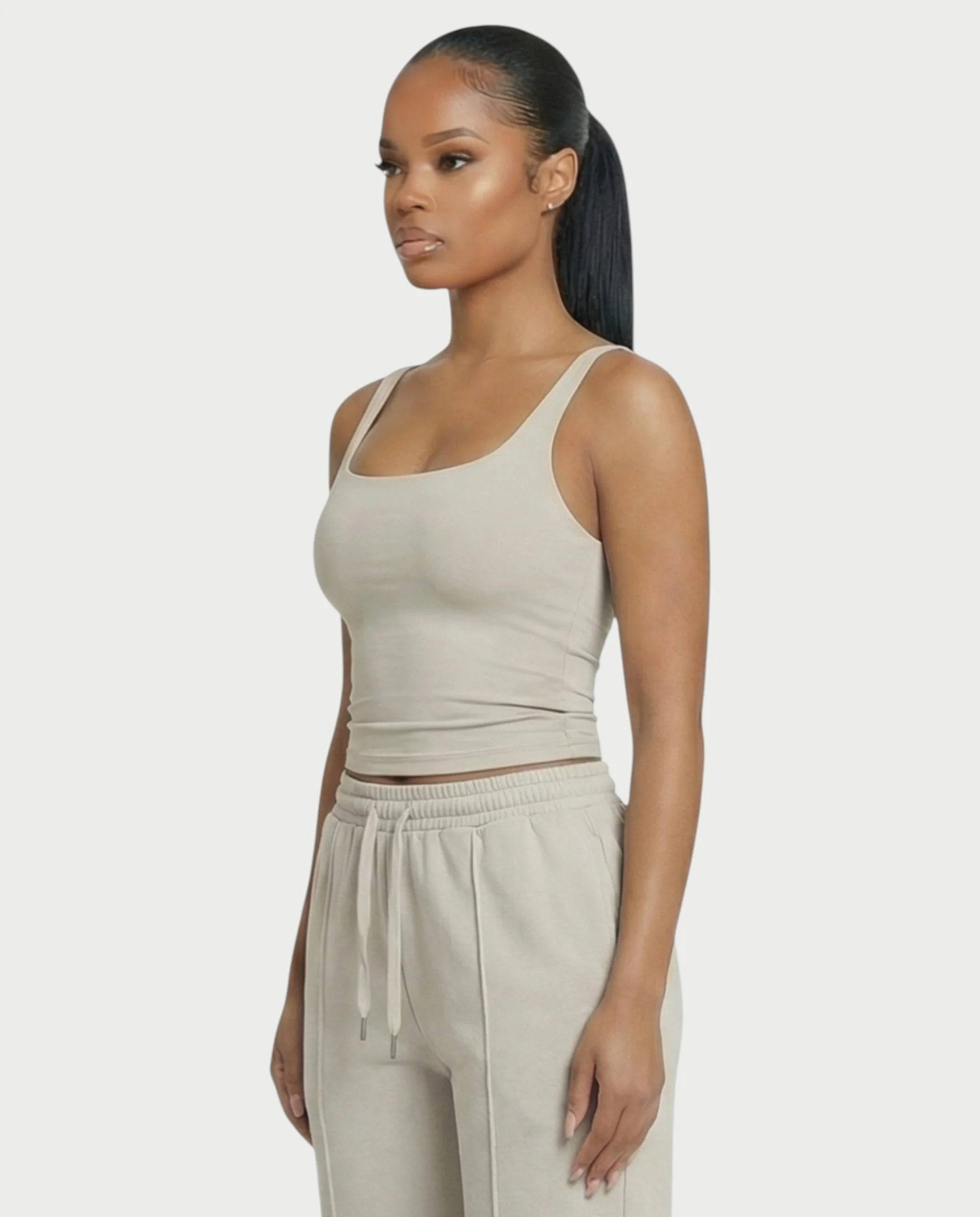 Square Neck Seamless Tank Top - Image 19