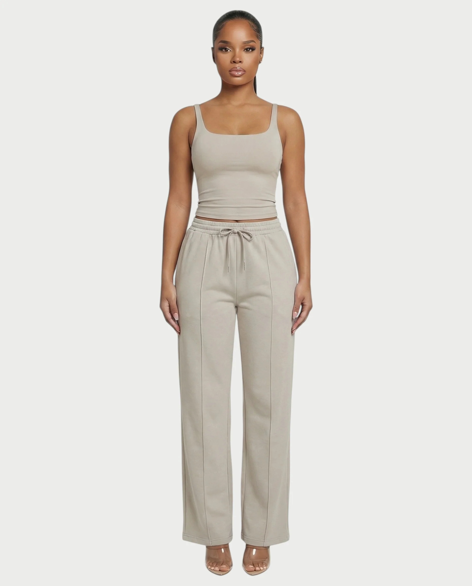 Square Neck Seamless Tank Top - Image 20