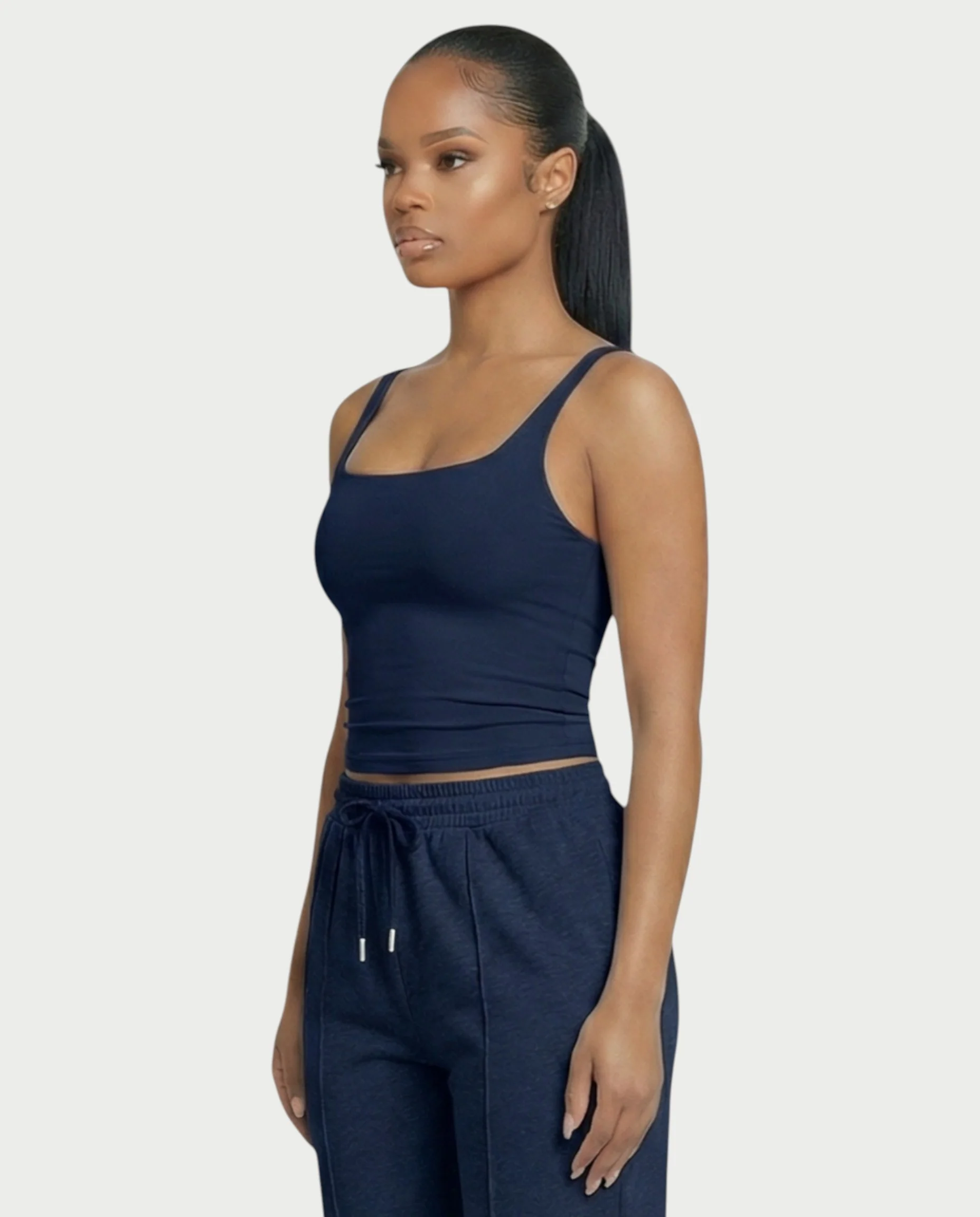 Square Neck Seamless Tank Top - Image 23