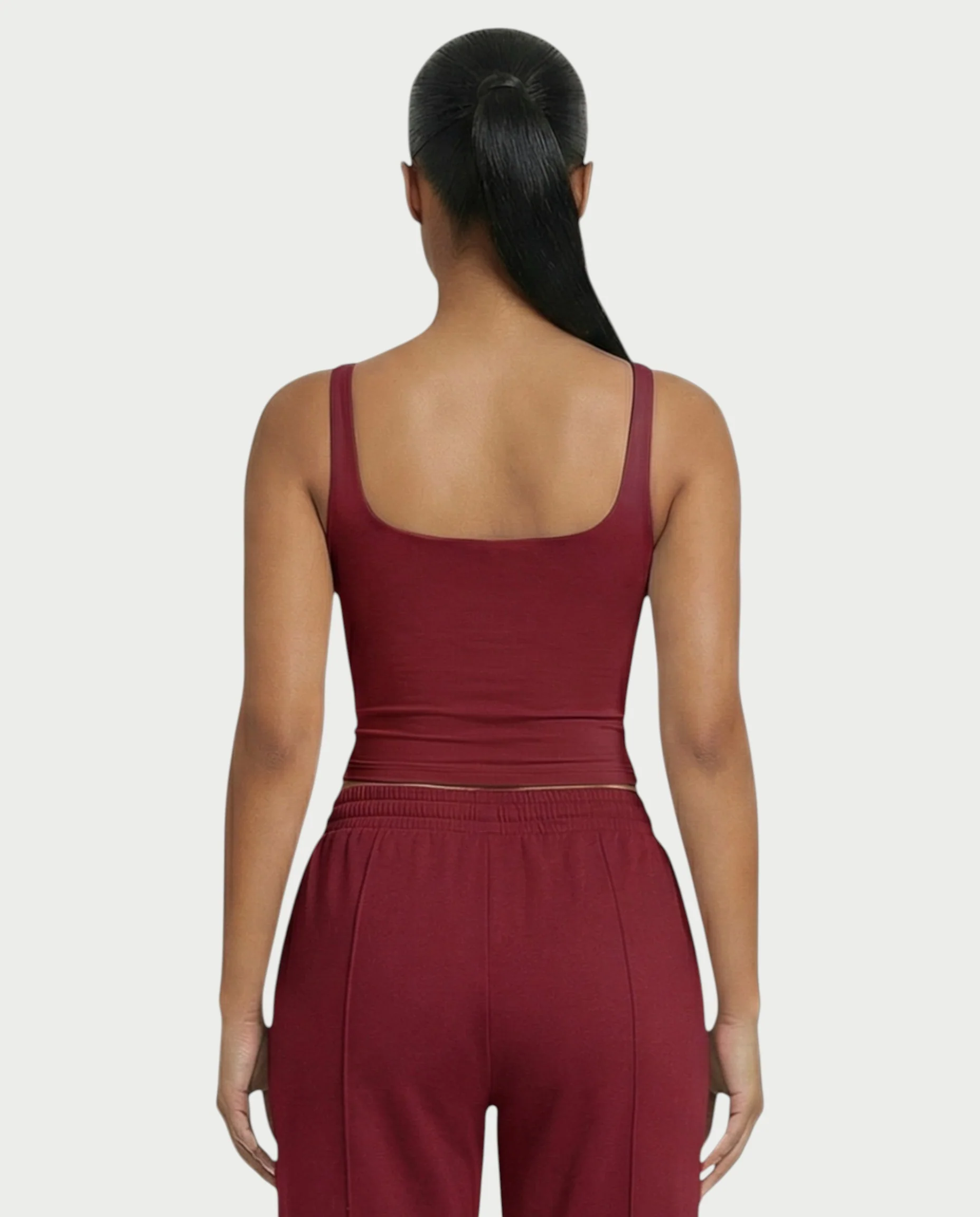Square Neck Seamless Tank Top - Image 26