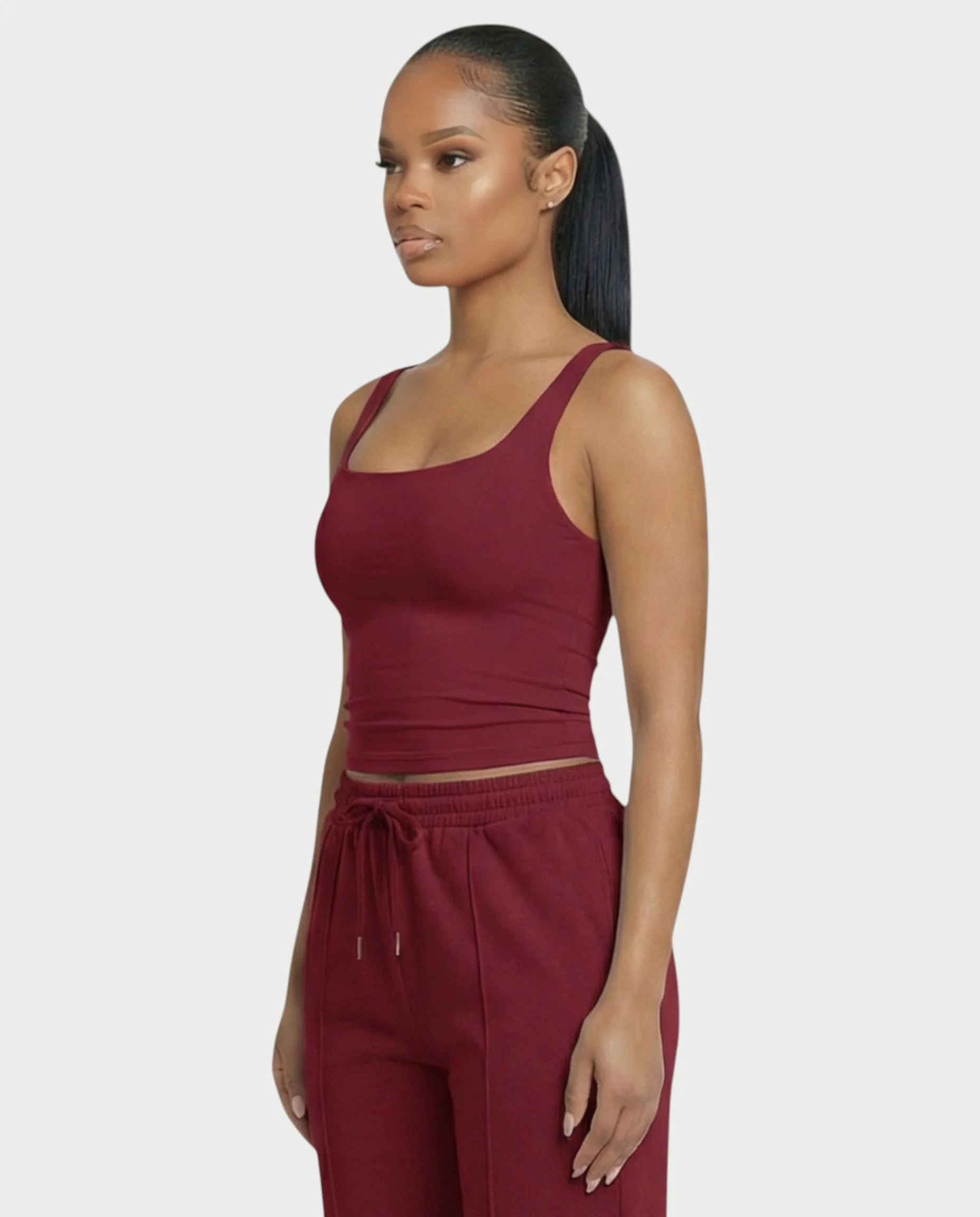 Square Neck Seamless Tank Top - Image 27