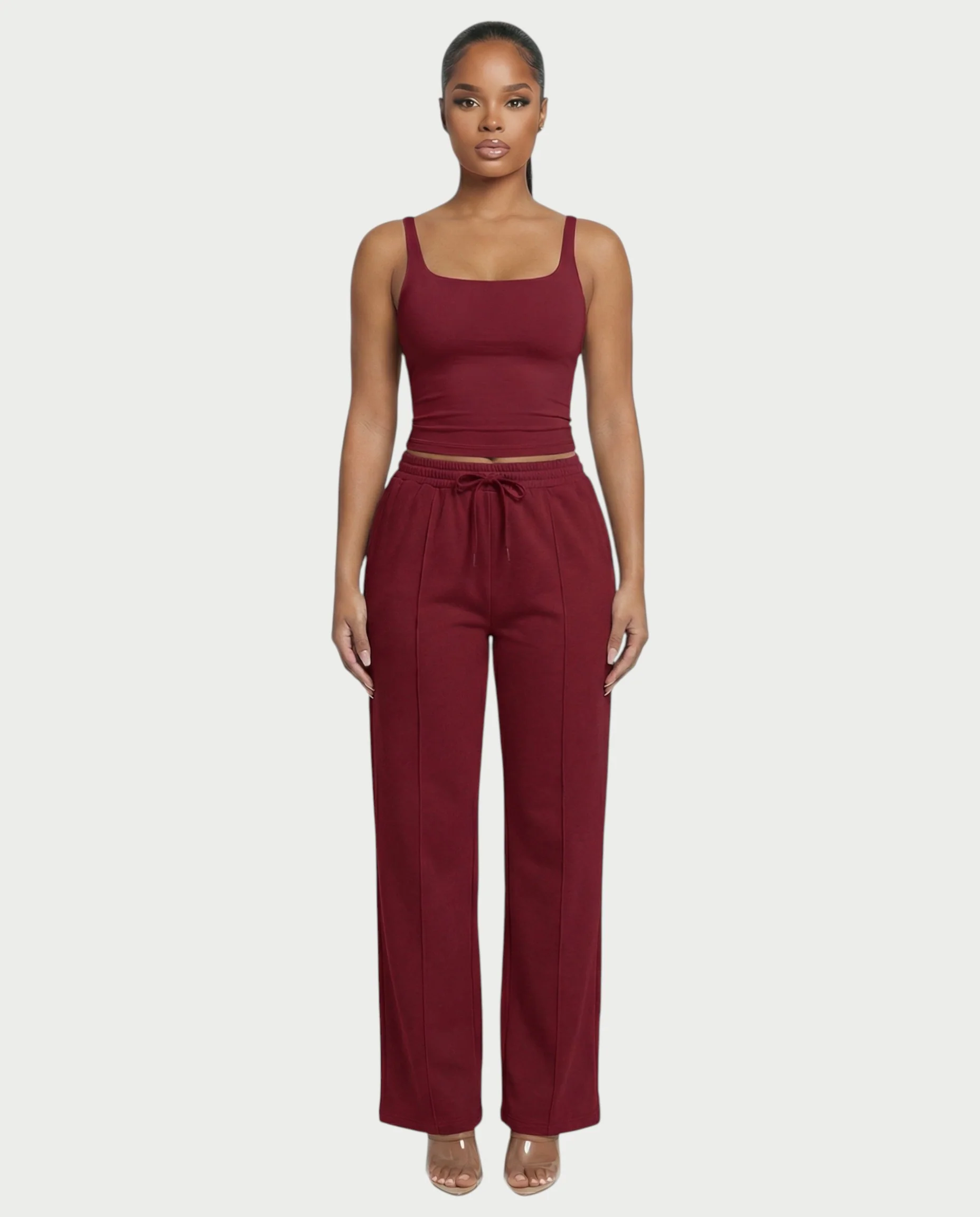 Square Neck Seamless Tank Top - Image 28