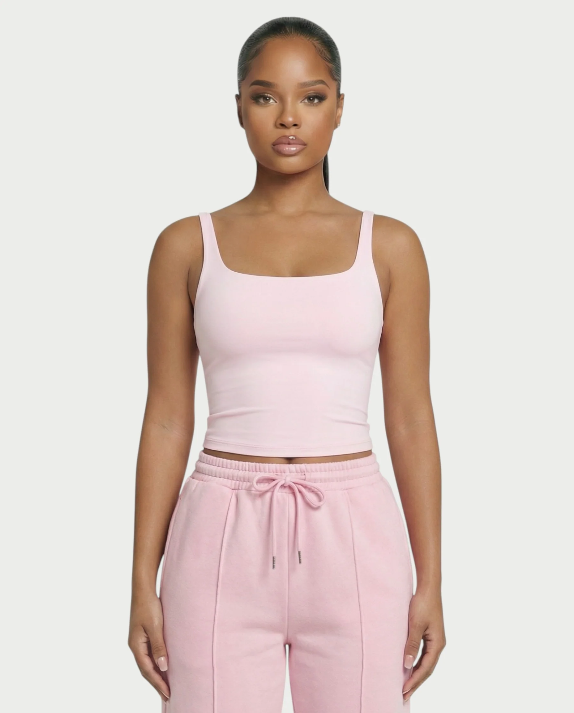 Square Neck Seamless Tank Top - Image 29
