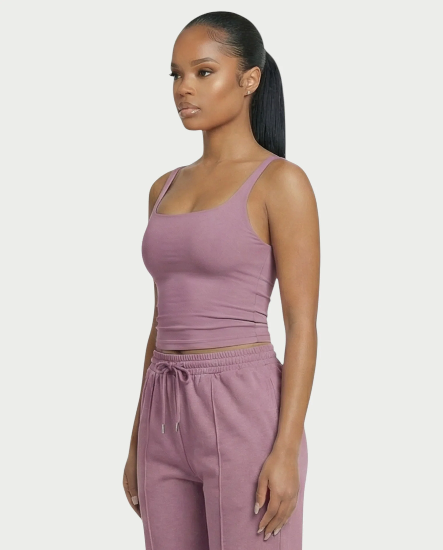 Square Neck Seamless Tank Top - Image 3