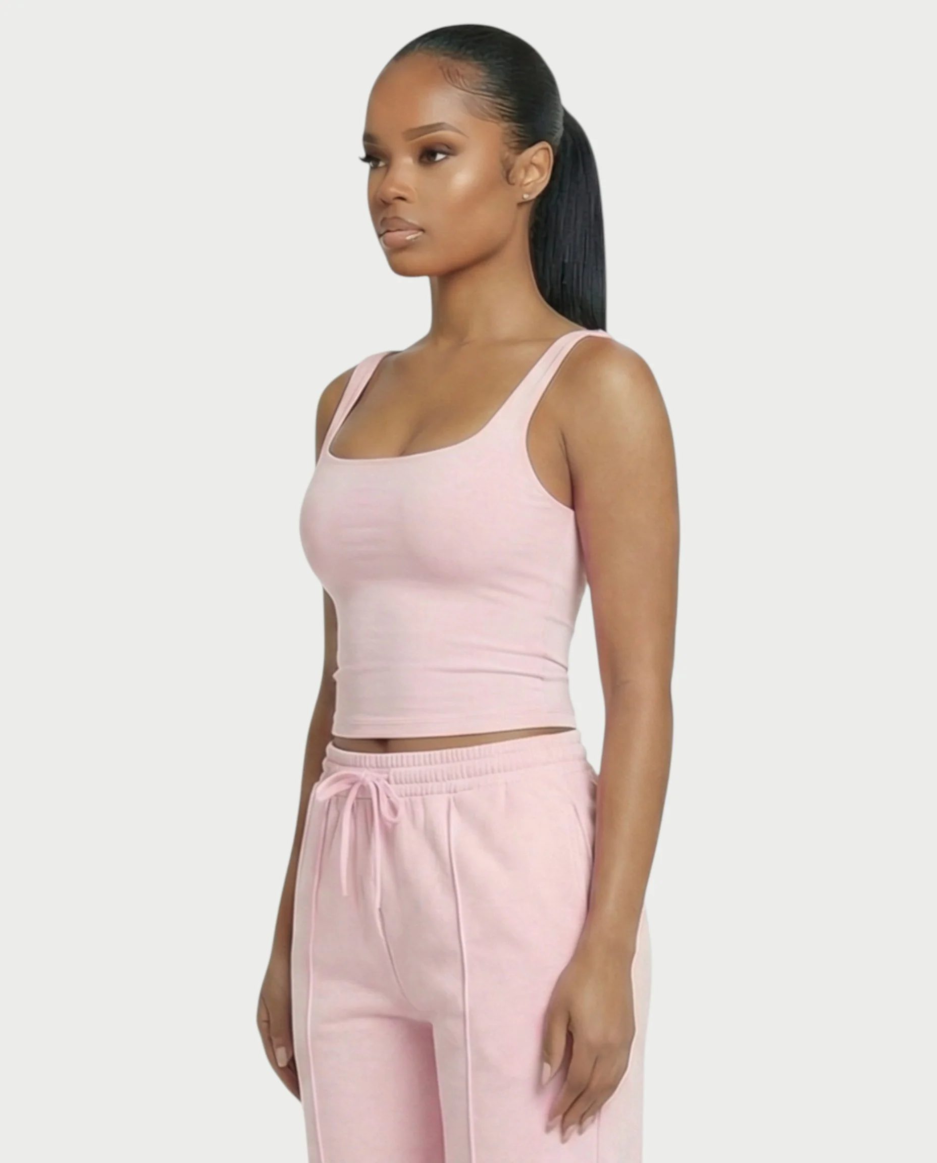Square Neck Seamless Tank Top - Image 31