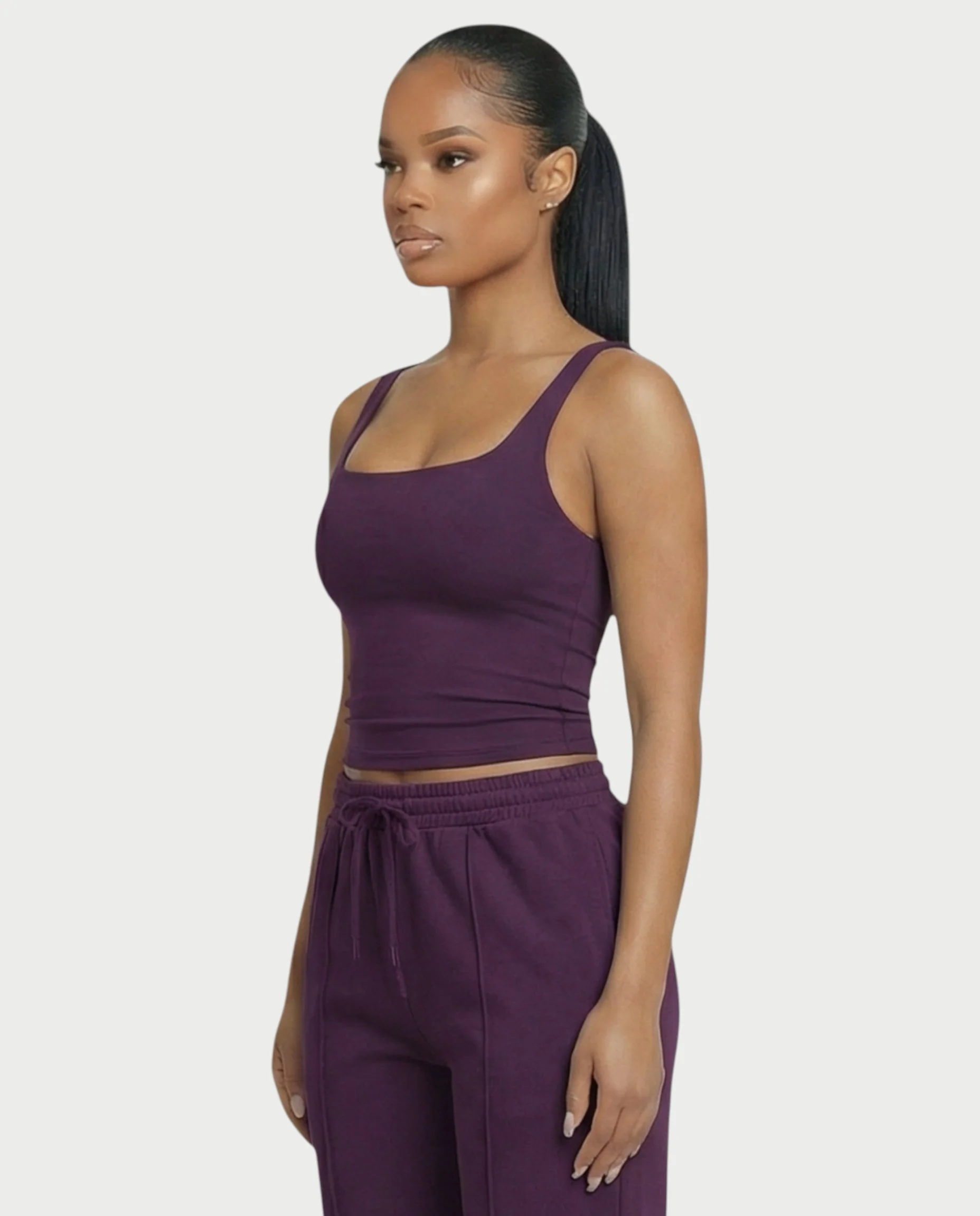 Square Neck Seamless Tank Top - Image 35