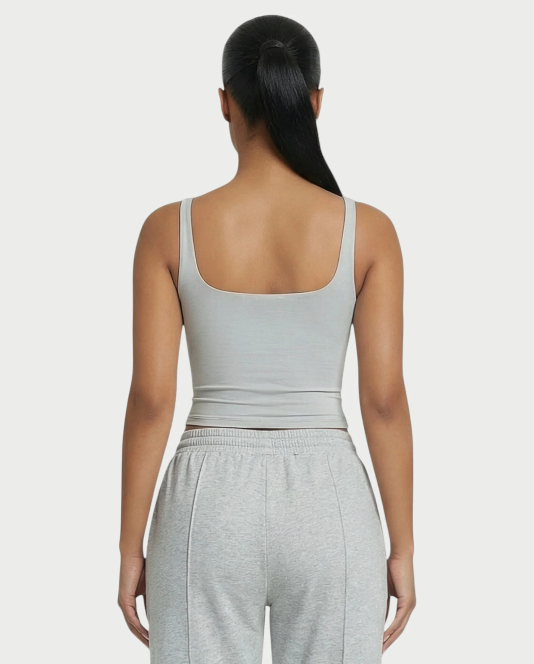 Square Neck Seamless Tank Top - Image 38