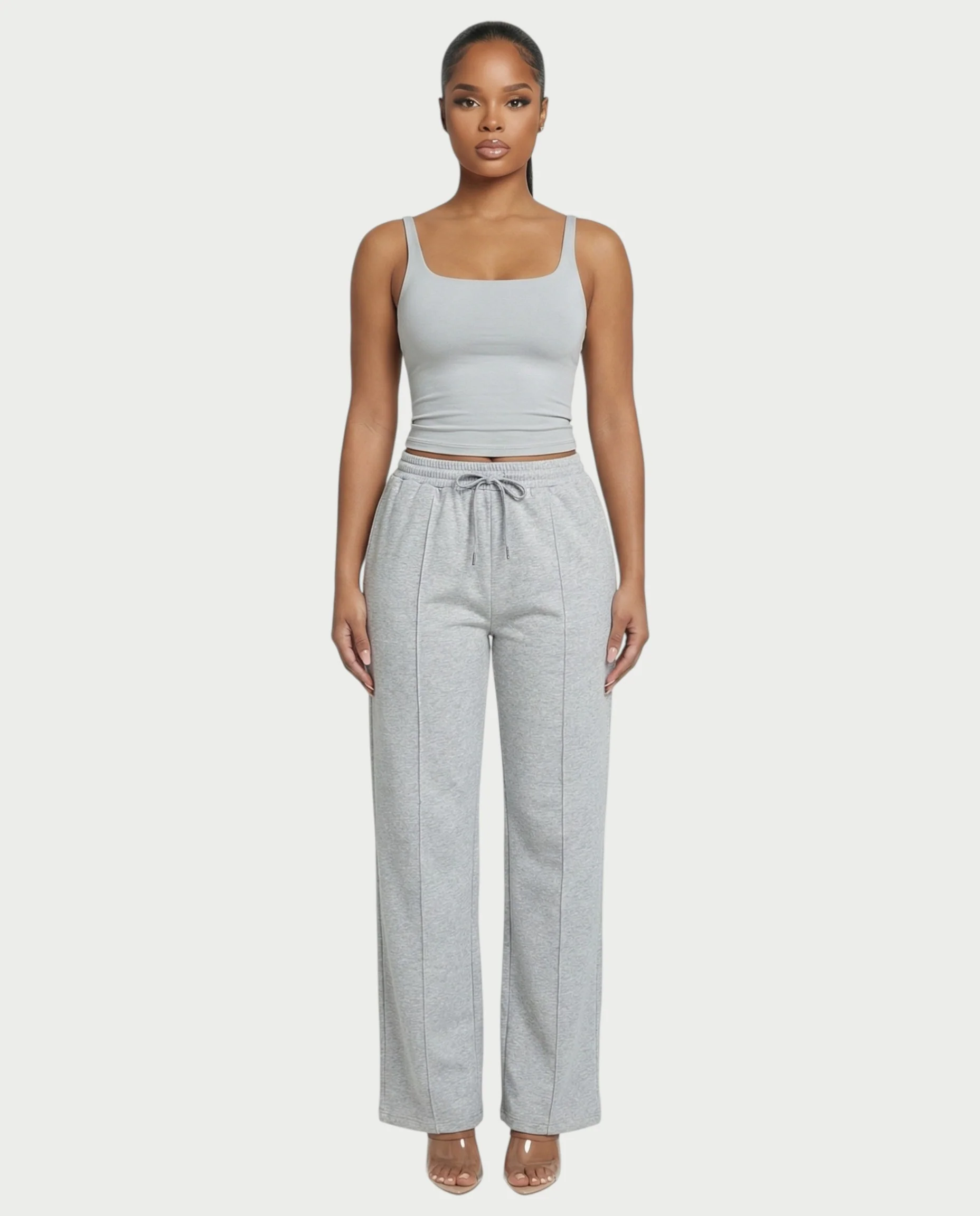 Square Neck Seamless Tank Top - Image 40