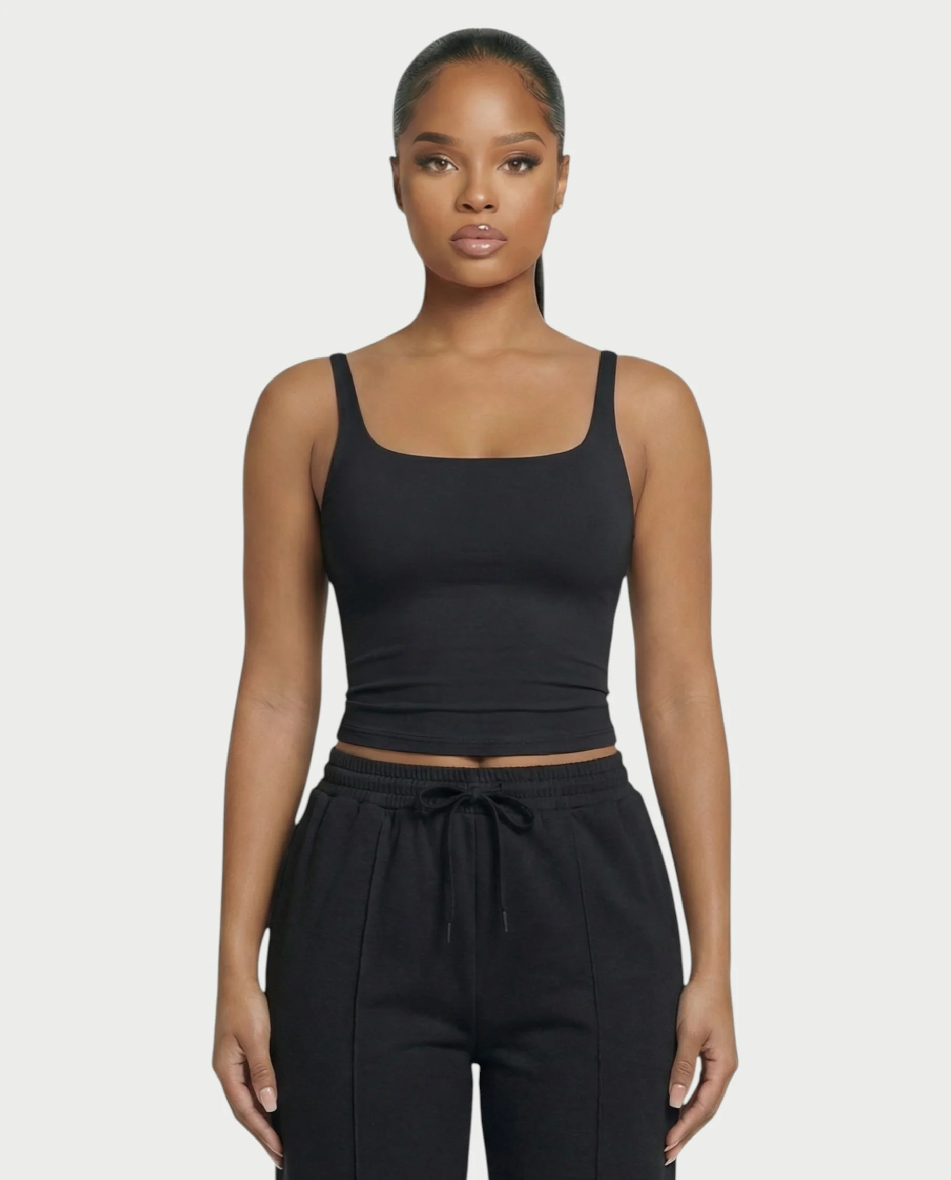Square Neck Seamless Tank Top - Image 5