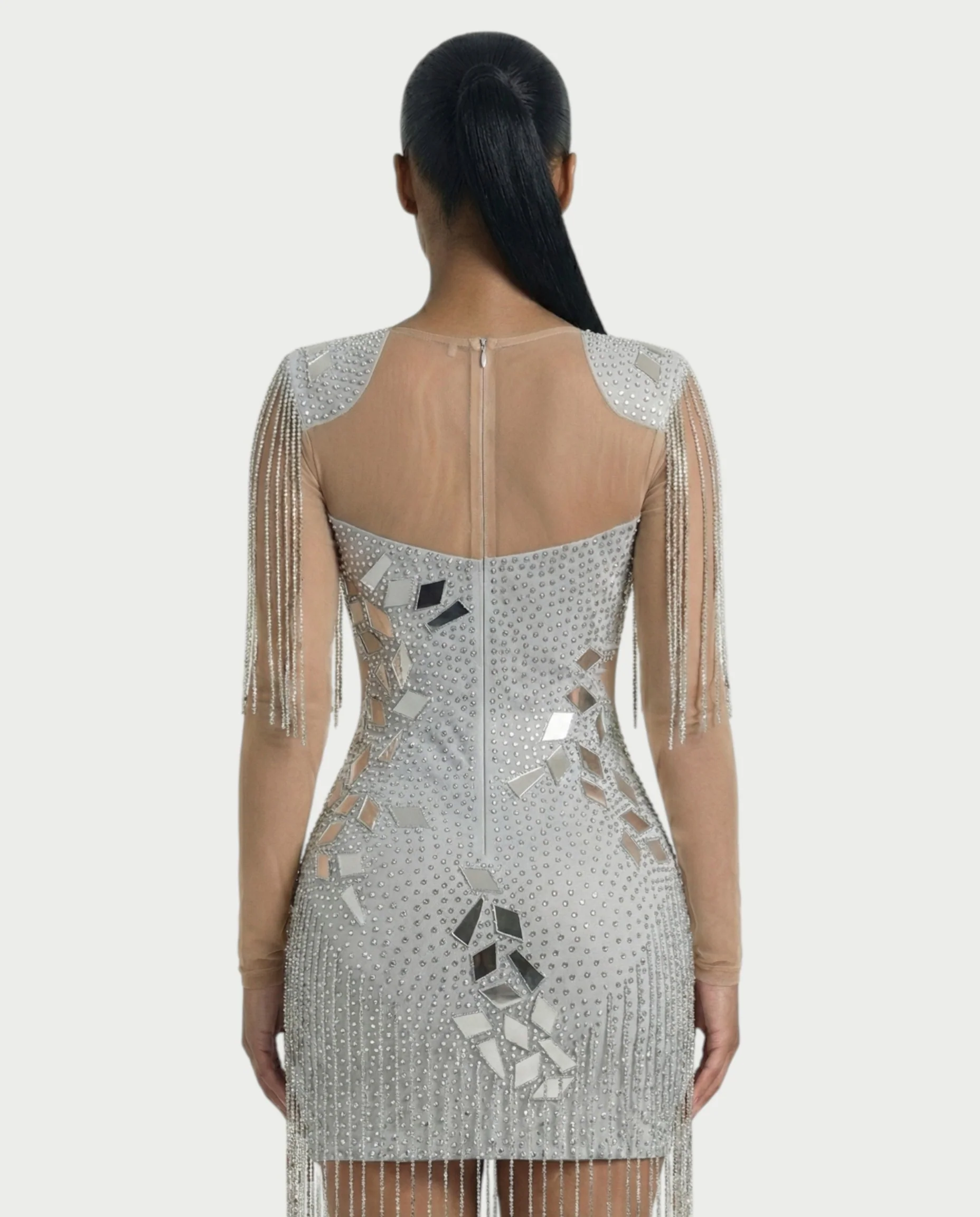 TALLIE Mirror Mosaic Mini Dress - Image 10