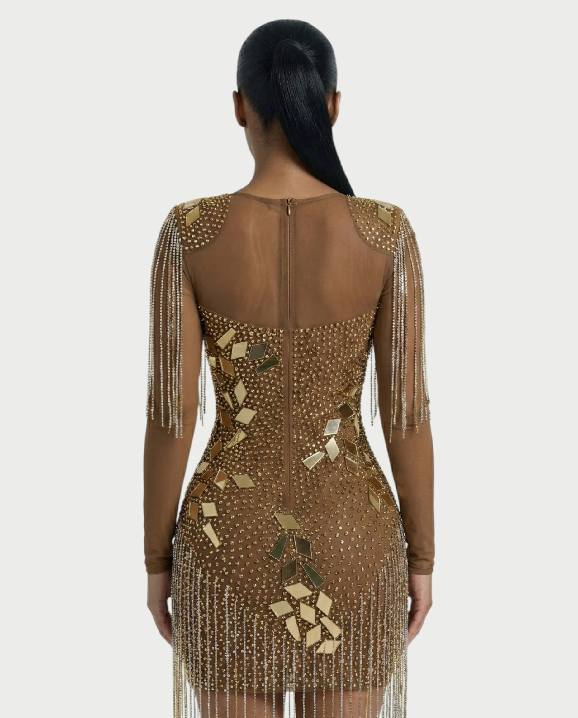 TALLIE Mirror Mosaic Mini Dress - Image 5