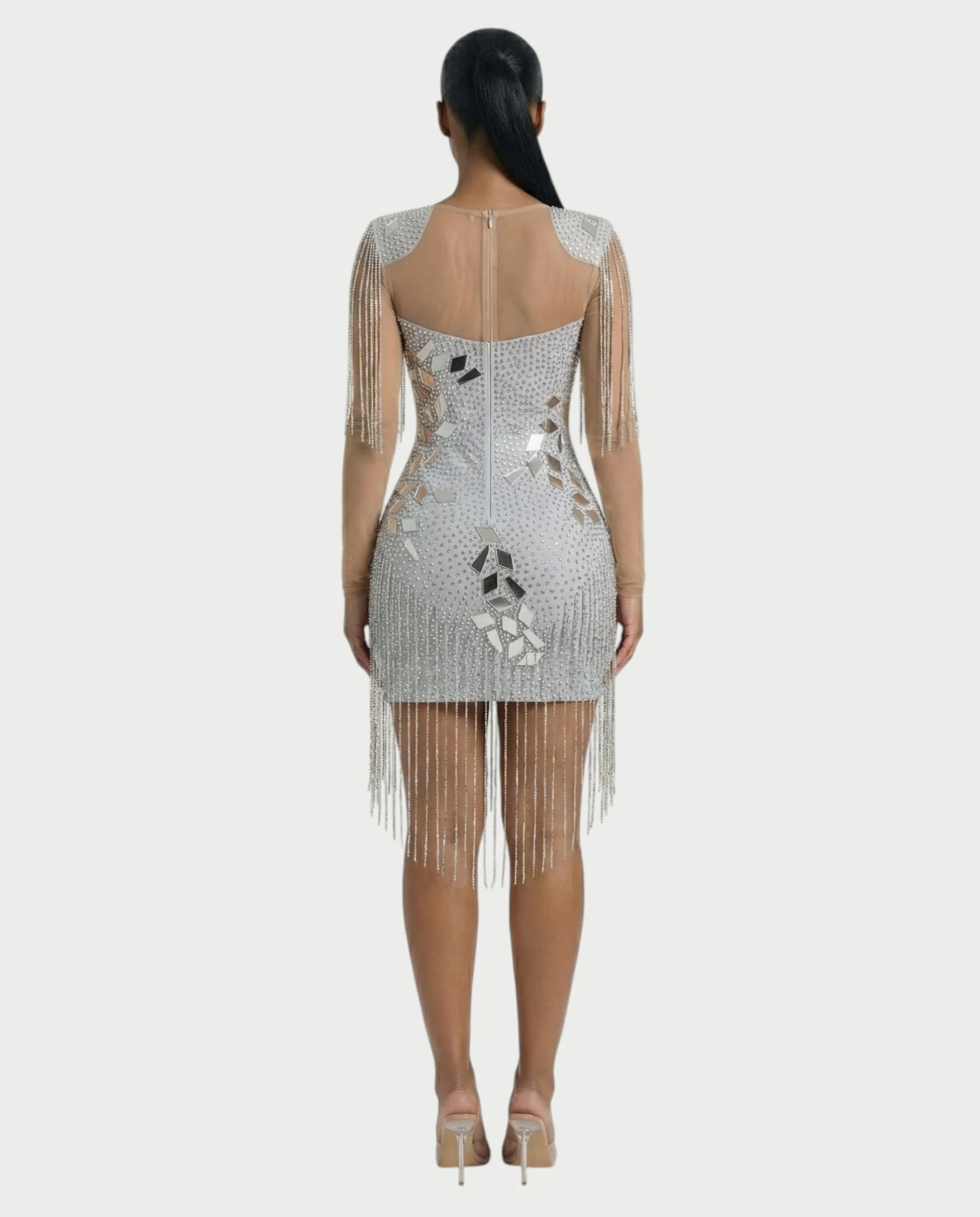 TALLIE Mirror Mosaic Mini Dress - Image 7